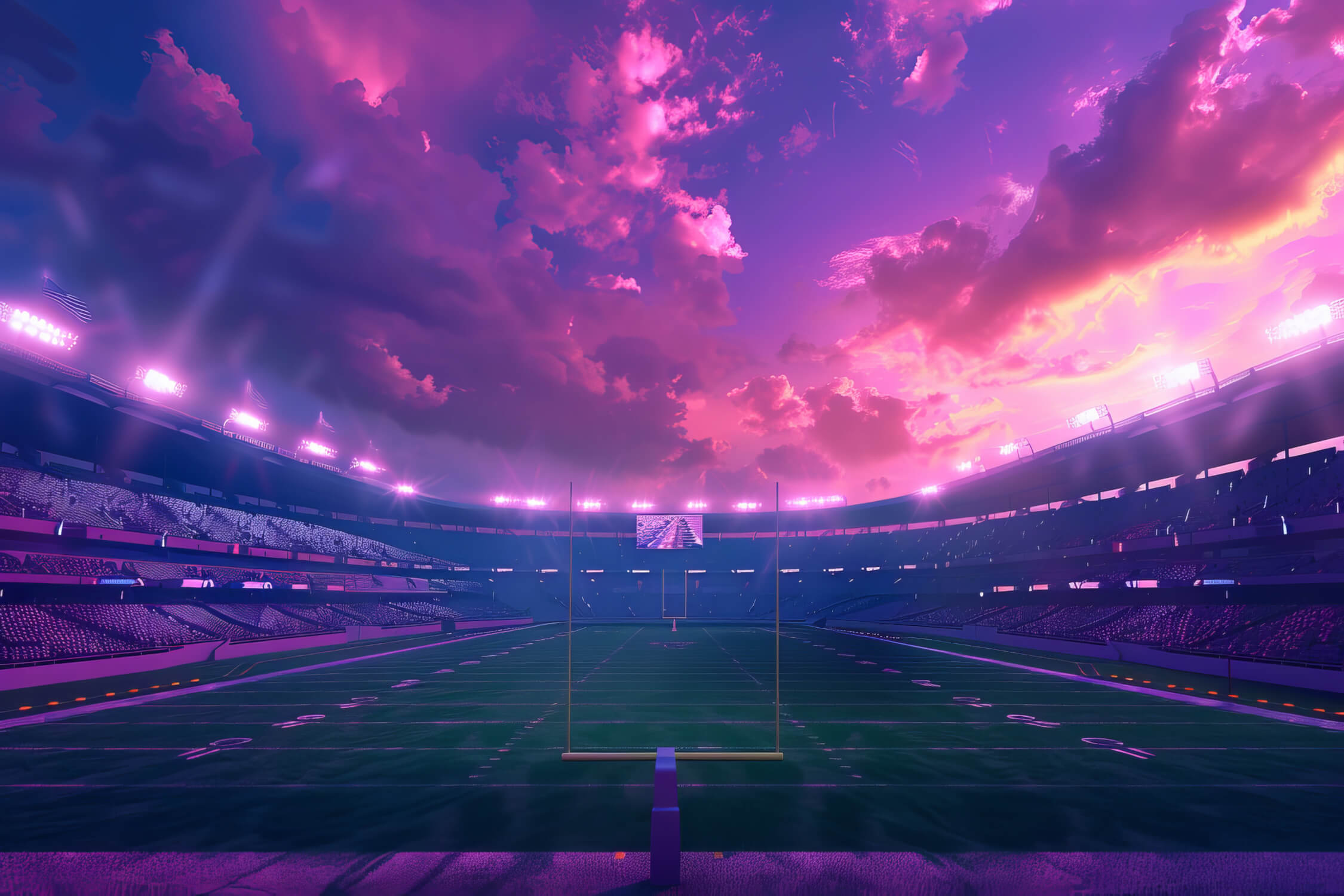 Girl's Soccer Stadium Wallpaper | Murals Wallpaper