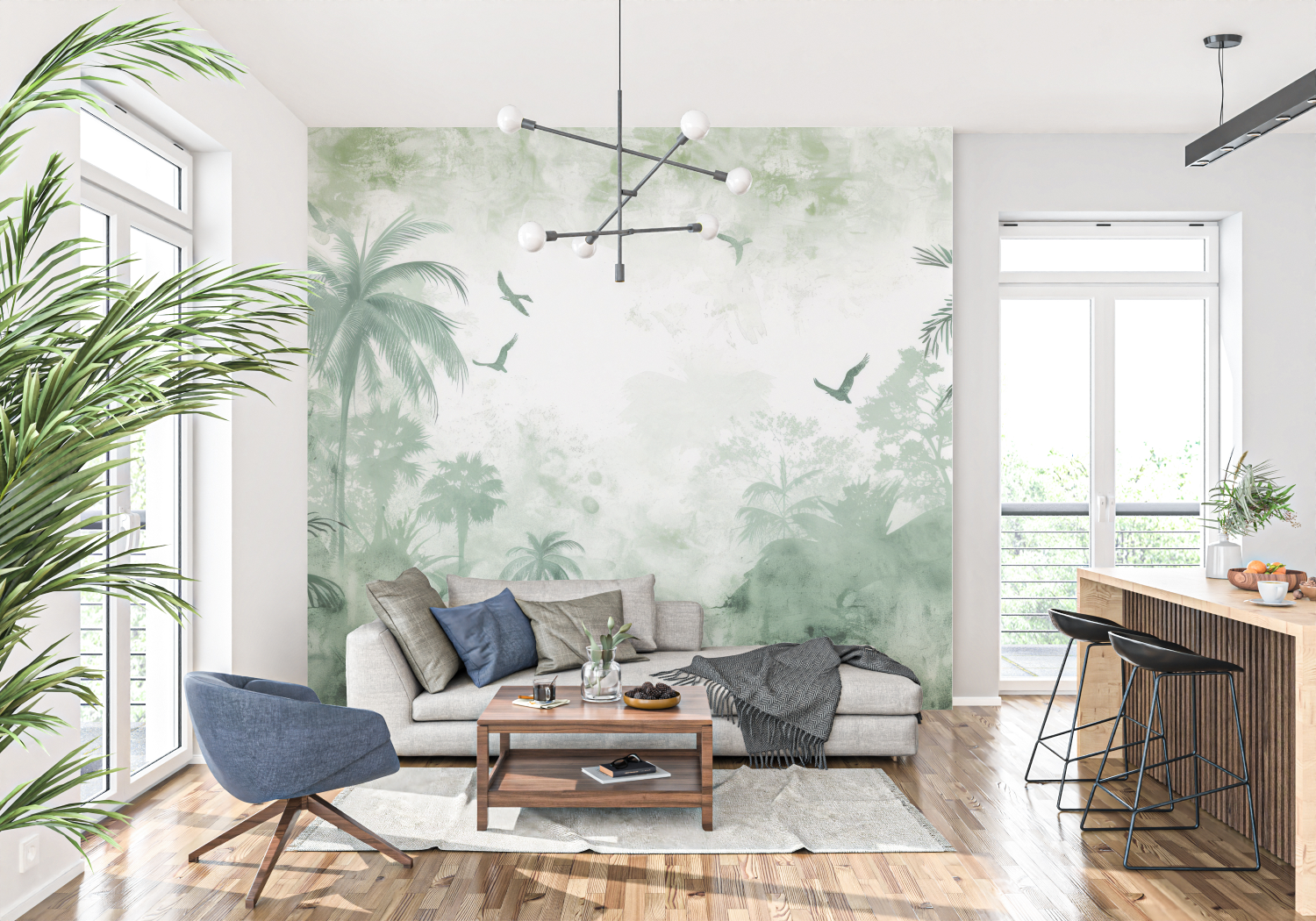 Nature Green Mural Wallpaper | Murals Wallpaper