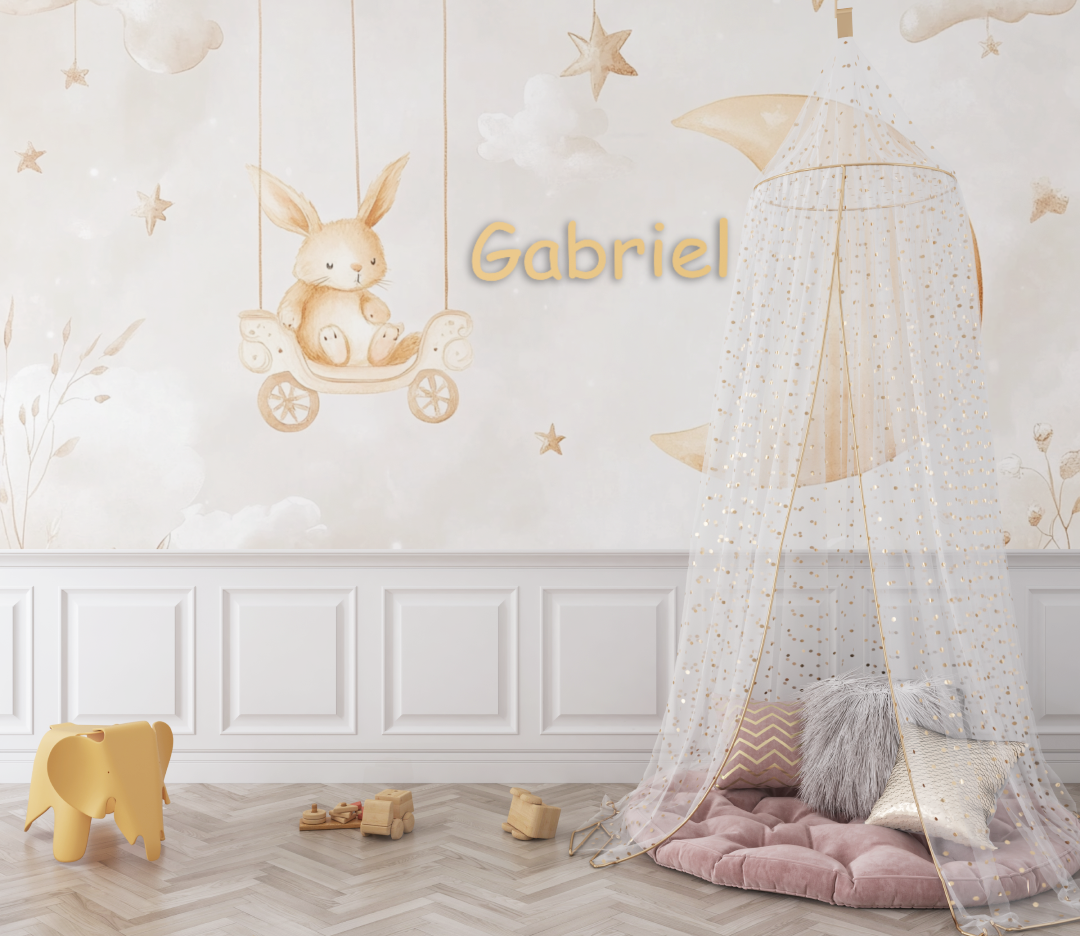 Rabbit Name Wallpaper | Murals Wallpaper