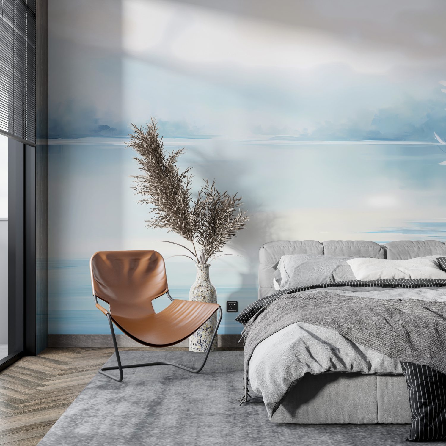 Watercolor Wallpaper Aquatic Reflections | Murals Wallpaper