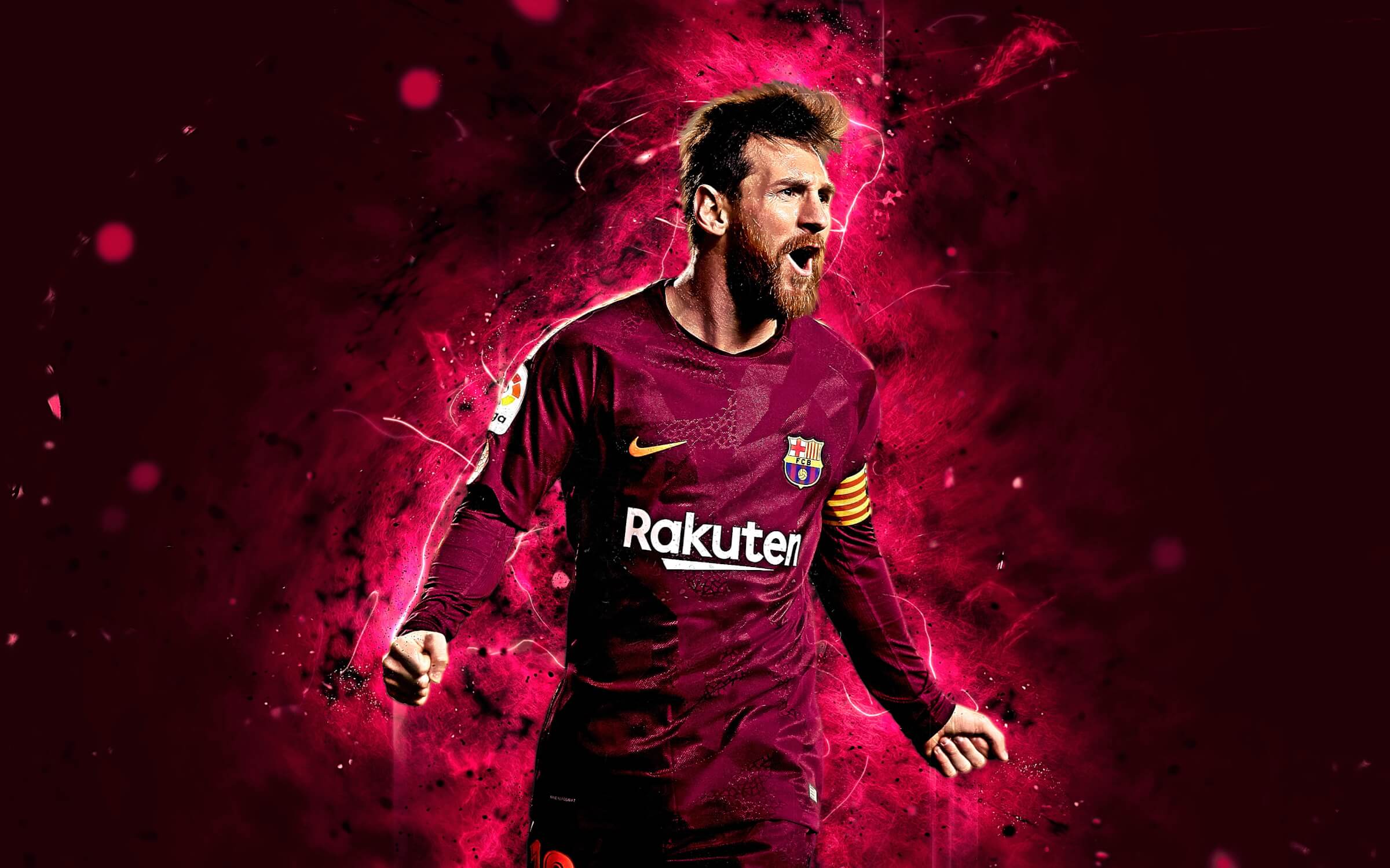 Messi Red Superstar Wallpaper | Murals Wallpaper