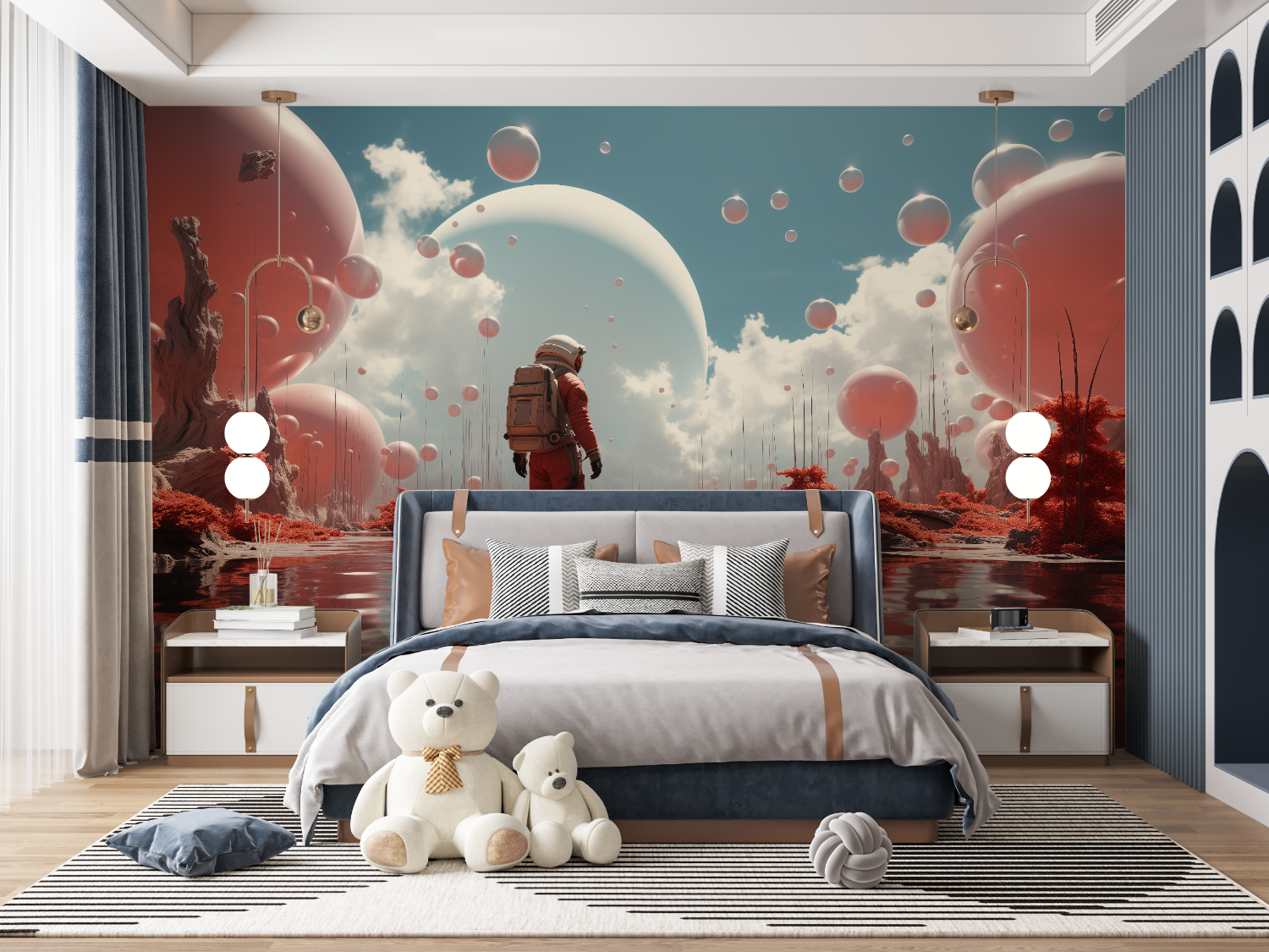 Teen Space Astronaut Wallpaper | Murals Wallpaper