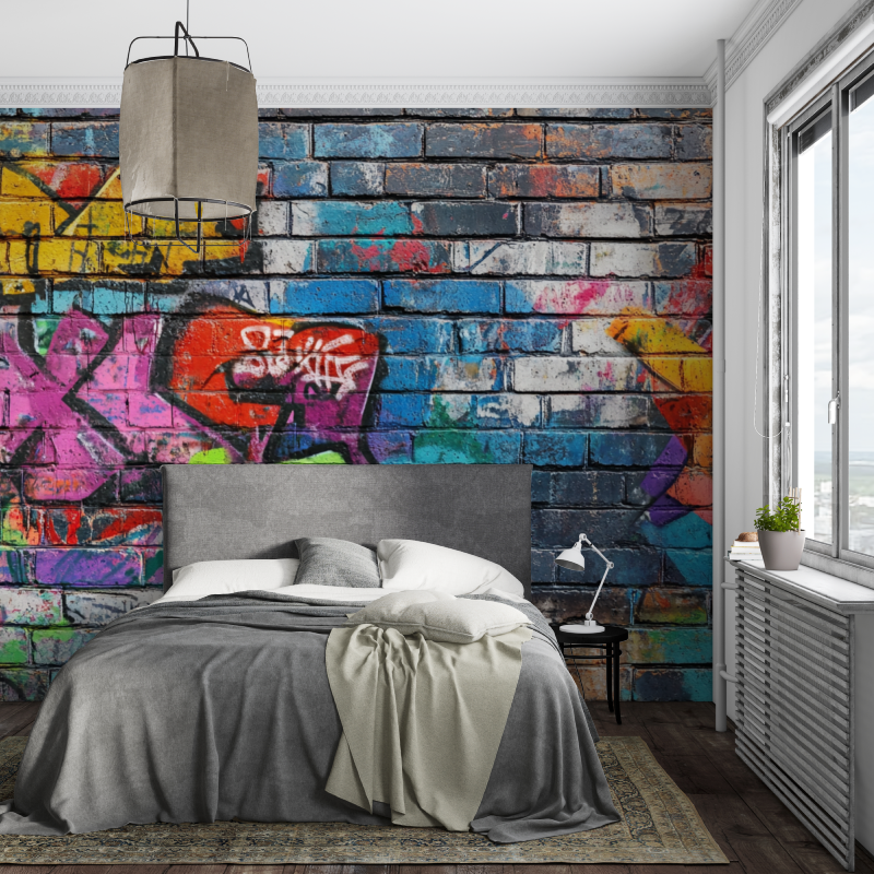Stone Wall Graffiti Wallpaper | Murals Wallpaper