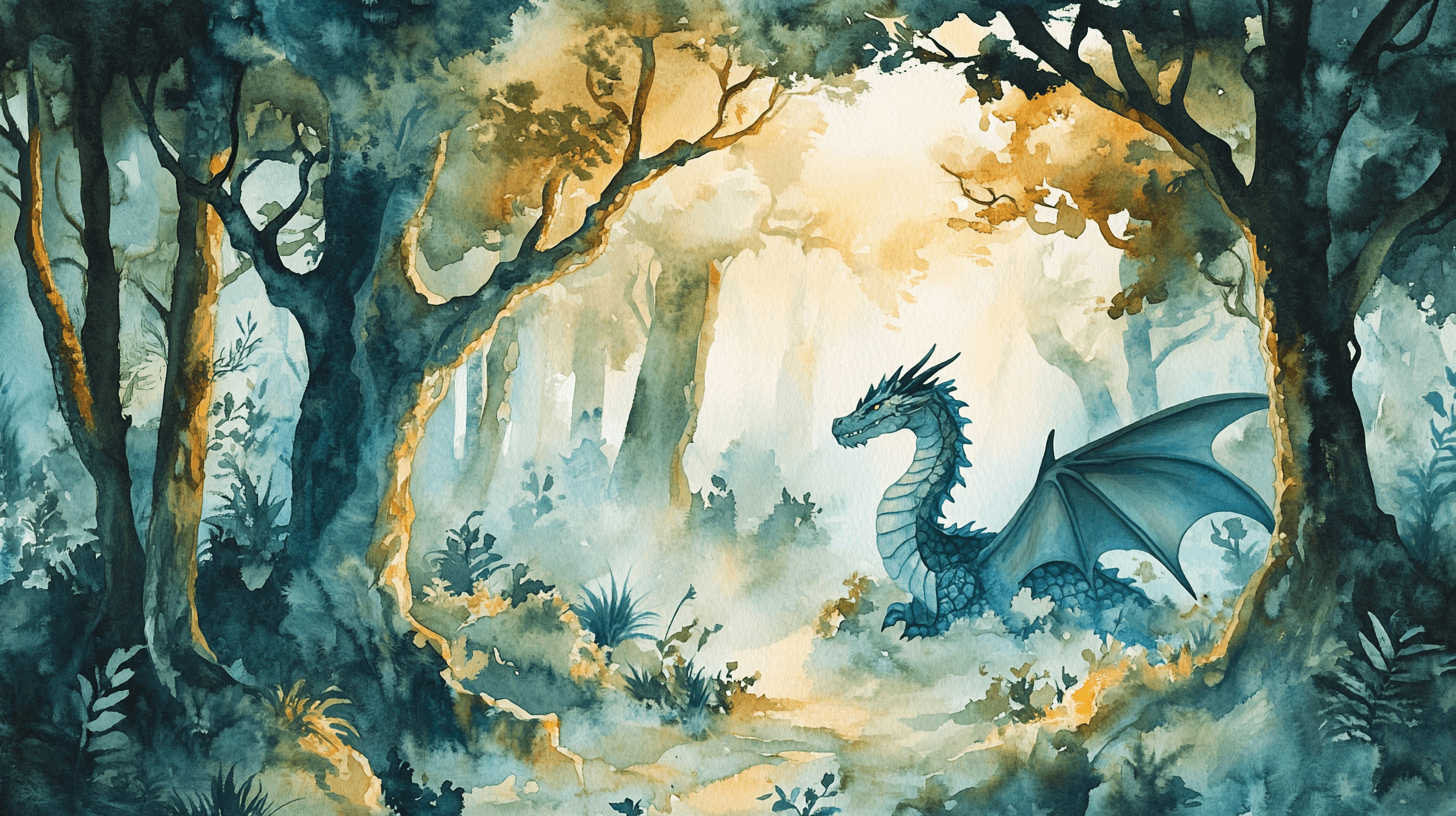 Dragon Forest Animal Wallpaper | Murals Wallpaper