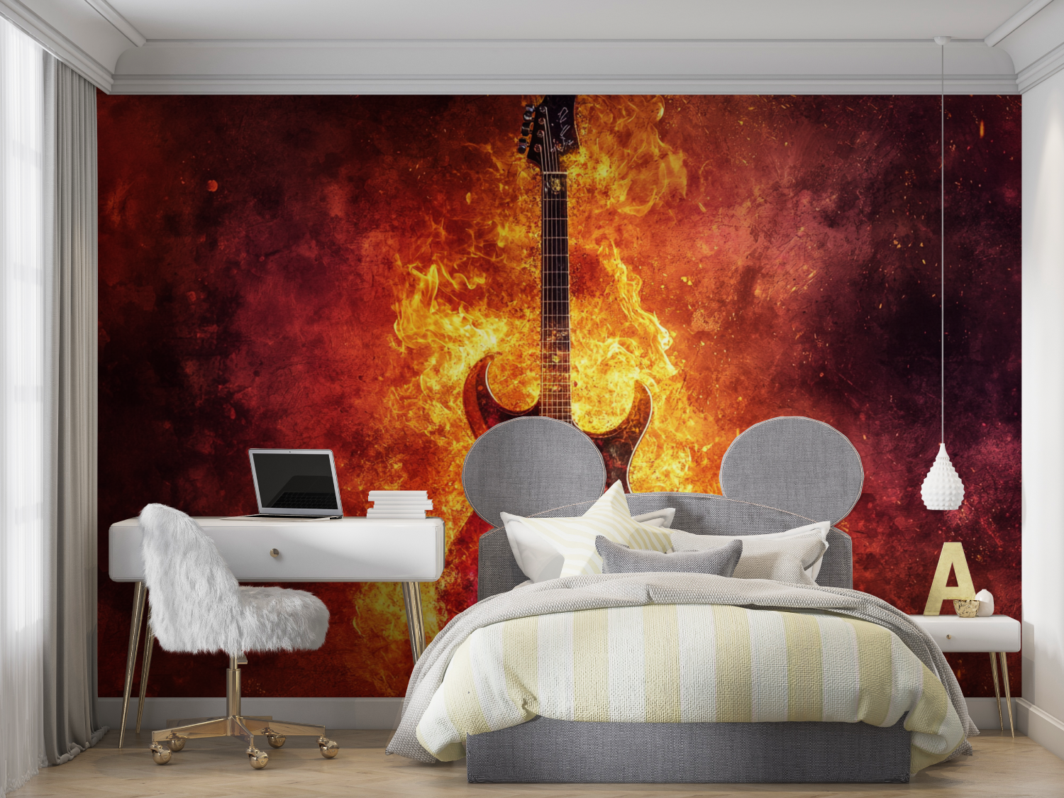 E-Gitarren-Tapete | Wandbild-Tapete