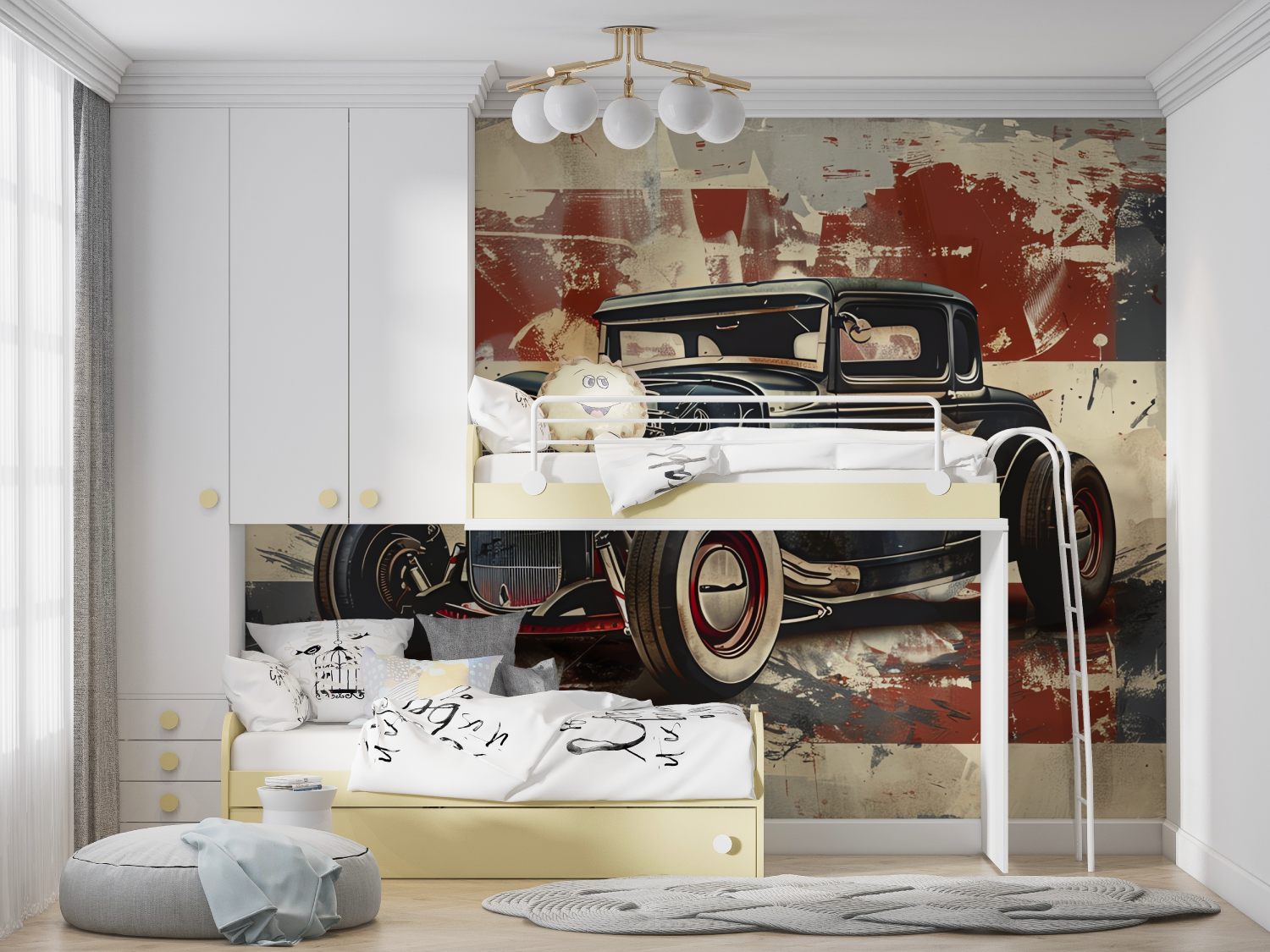 Retro Car Wallpaper | Murals Wallpaper