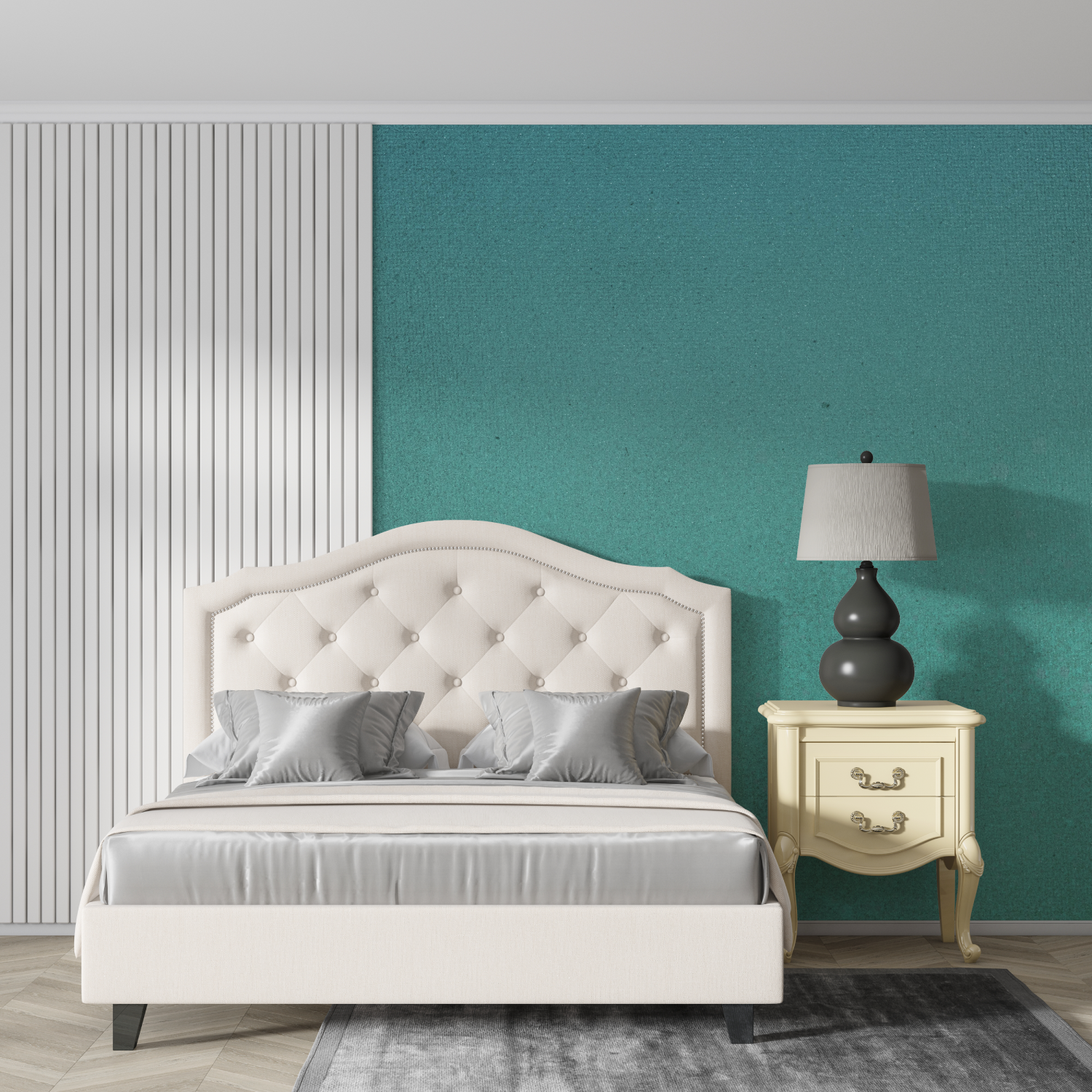 Solid Blue Green Wallpaper | Murals Wallpaper