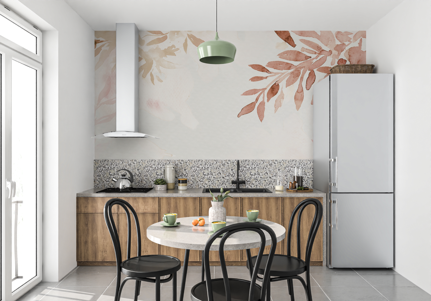 Watercolor Wallpaper Natural Tones | Murals Wallpaper