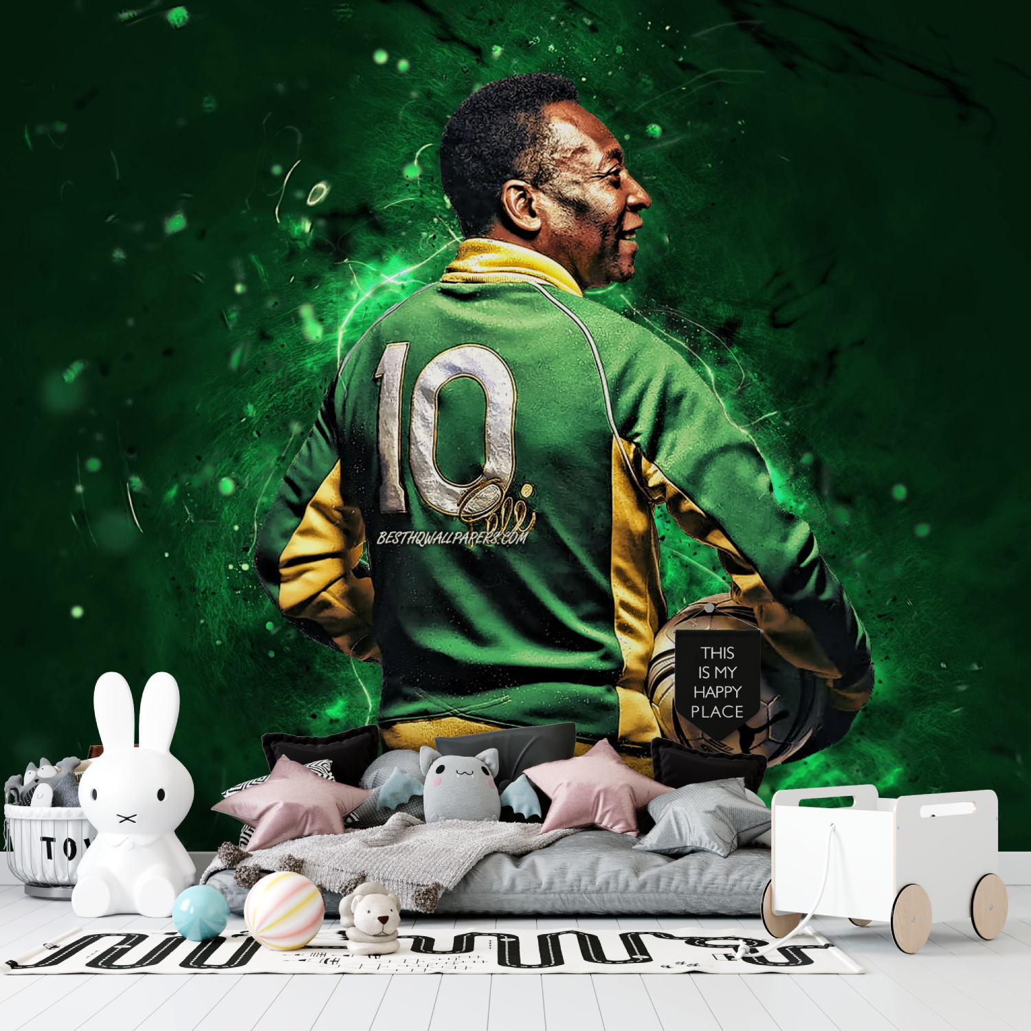 Fußball-Spind-Tapete | Wandbild-Tapete