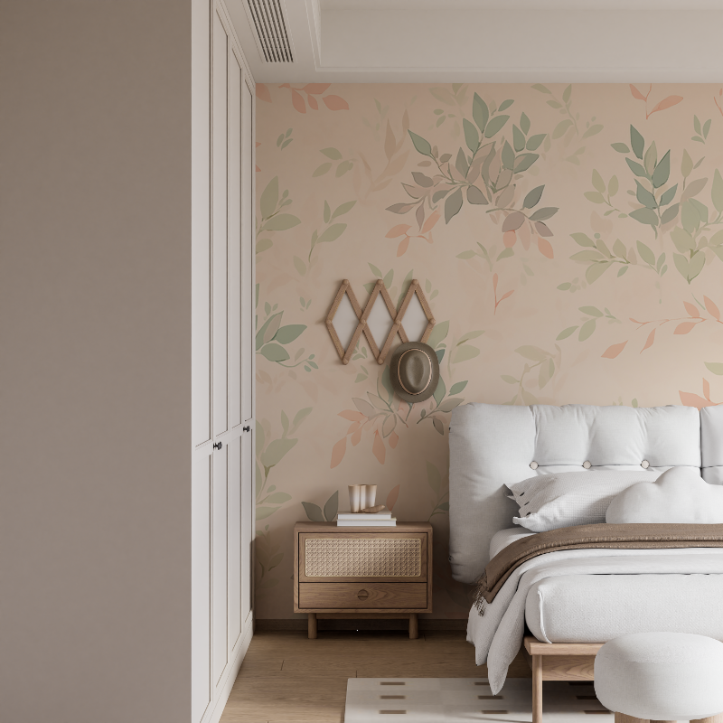 Cocooning Floral Wallpaper Soft Pastel Tones | Murals Wallpaper