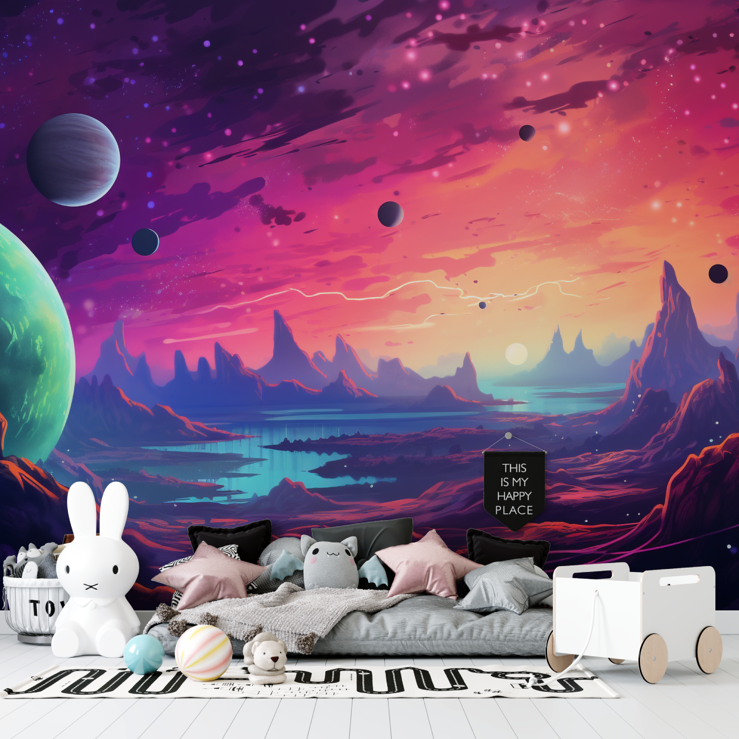 XXL-Weltraum-Teenager-Tapete | Wandbilder