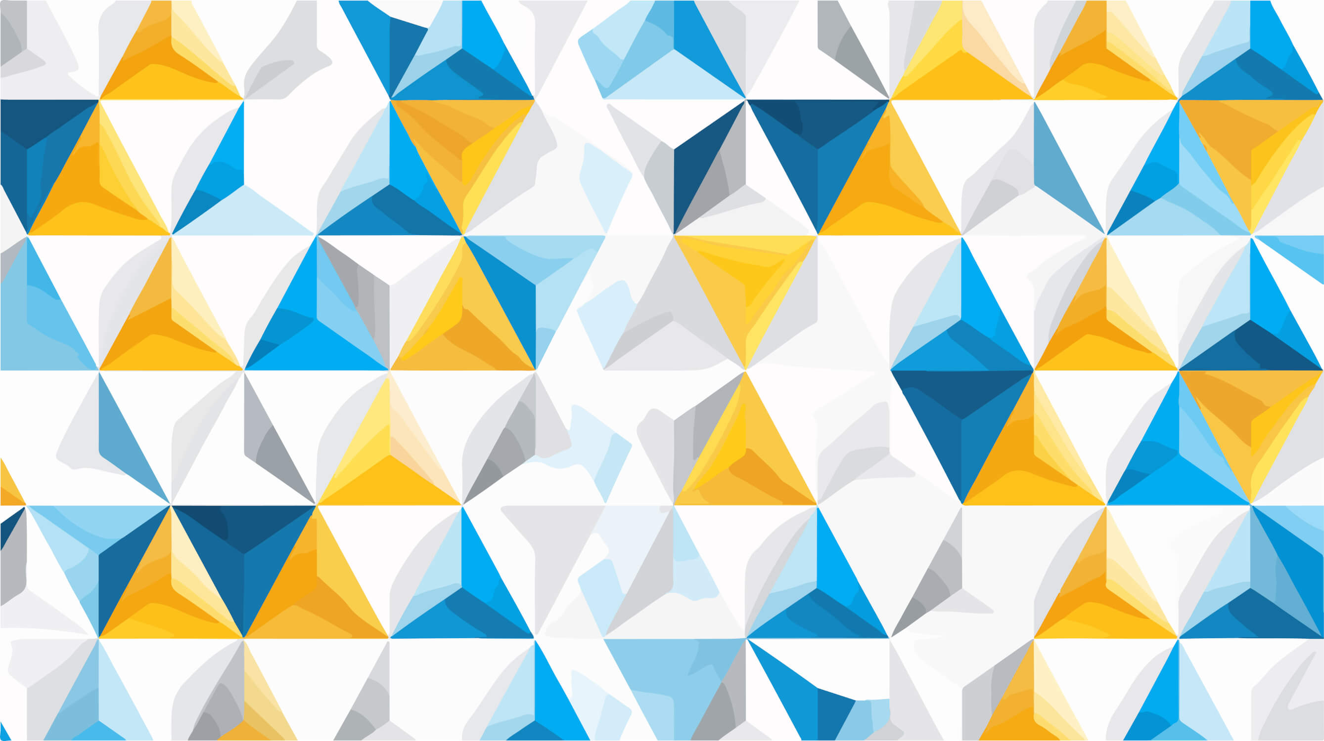 Blue and Yellow Triangle Wallpaper | Murals Wallpaper