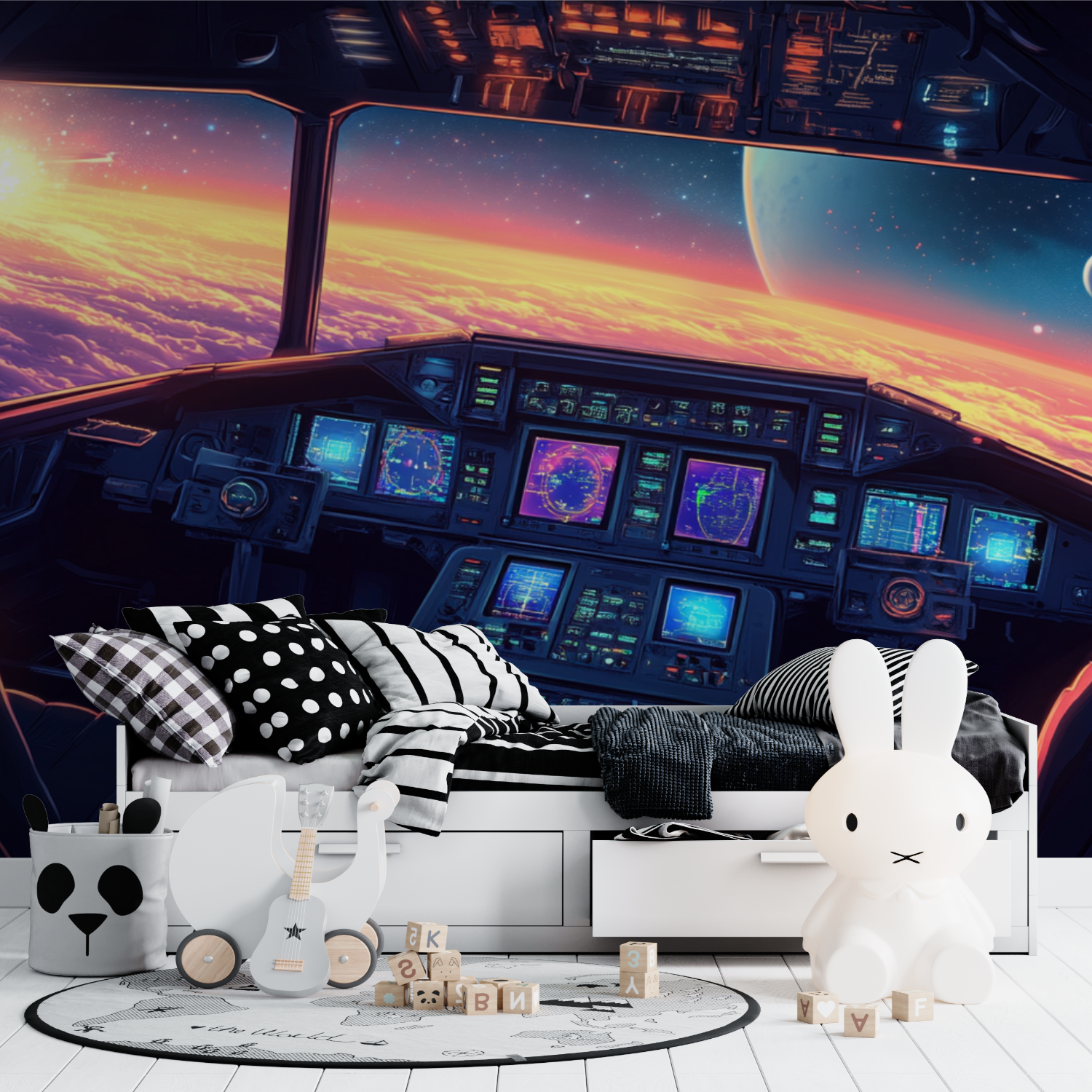 Cockpit Spaceship Wallpaper | Murals Wallpaper