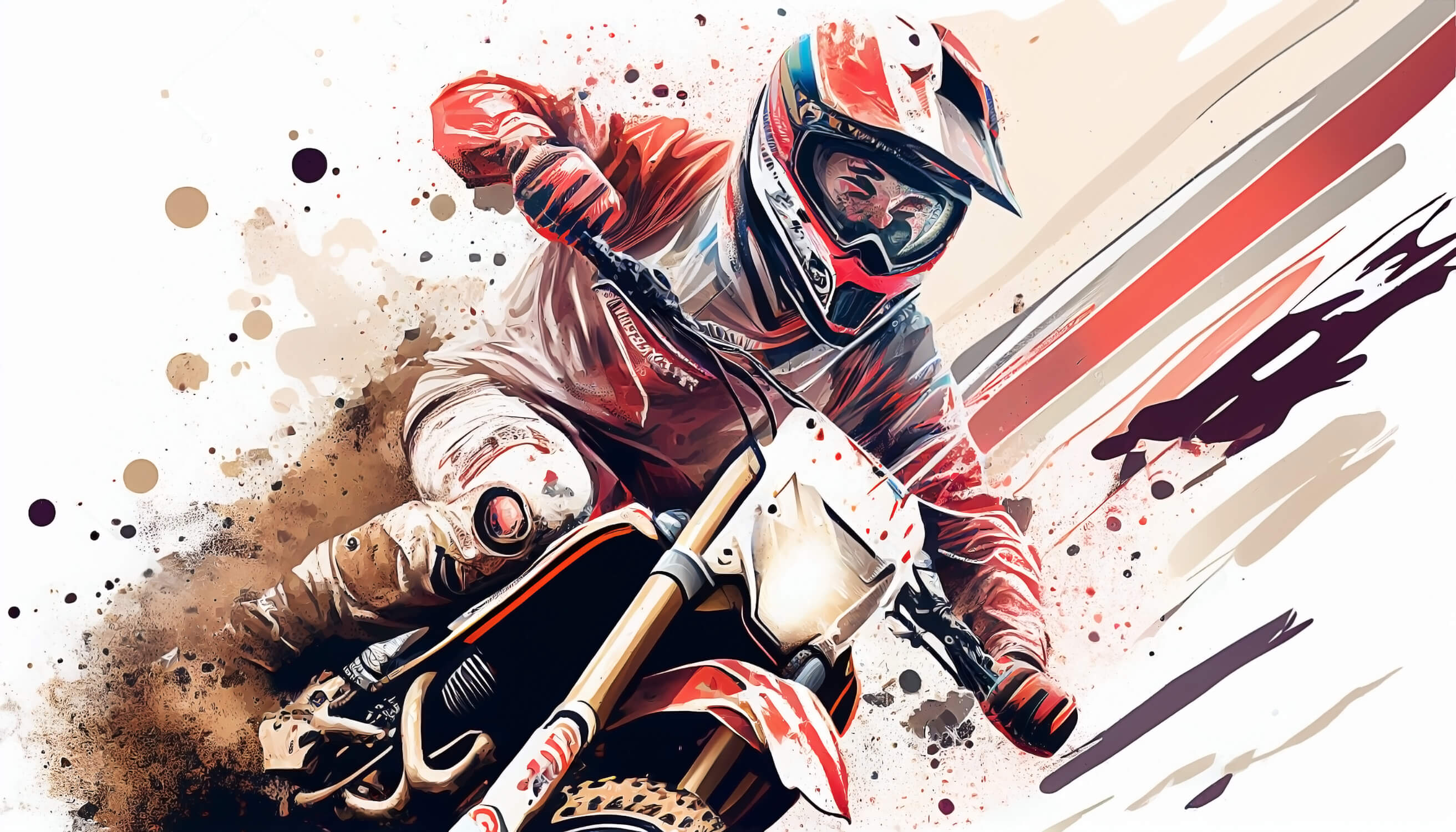 Motocross Wallpaper for Teen Room | Murals Wallpaper