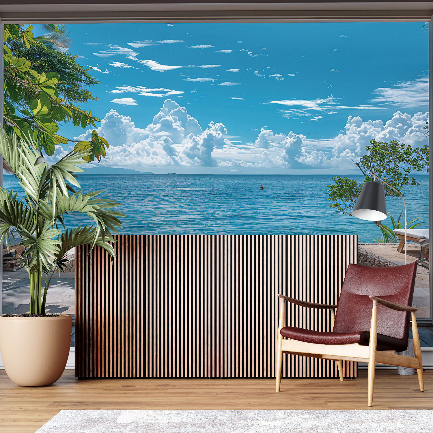 Offene Fenster 3D Tapete | Wandbilder Tapete