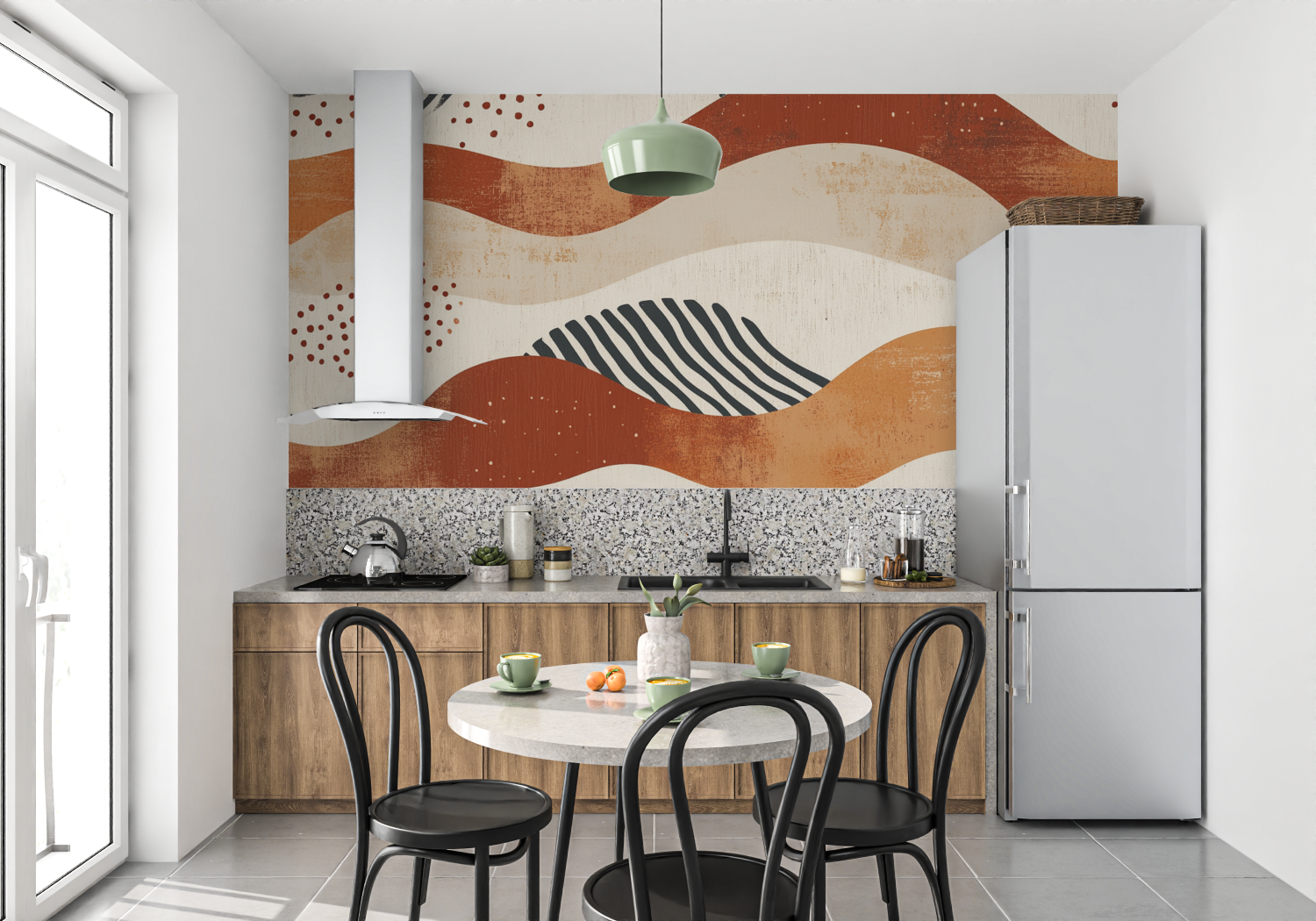 Terracotta Wallpaper Japandi Inspiration | Murals Wallpaper