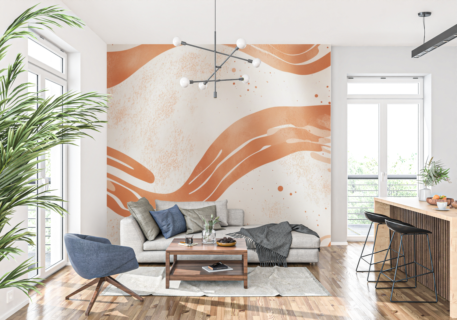 Terracotta Staircase Mural Wallpaper | Murals Wallpaper