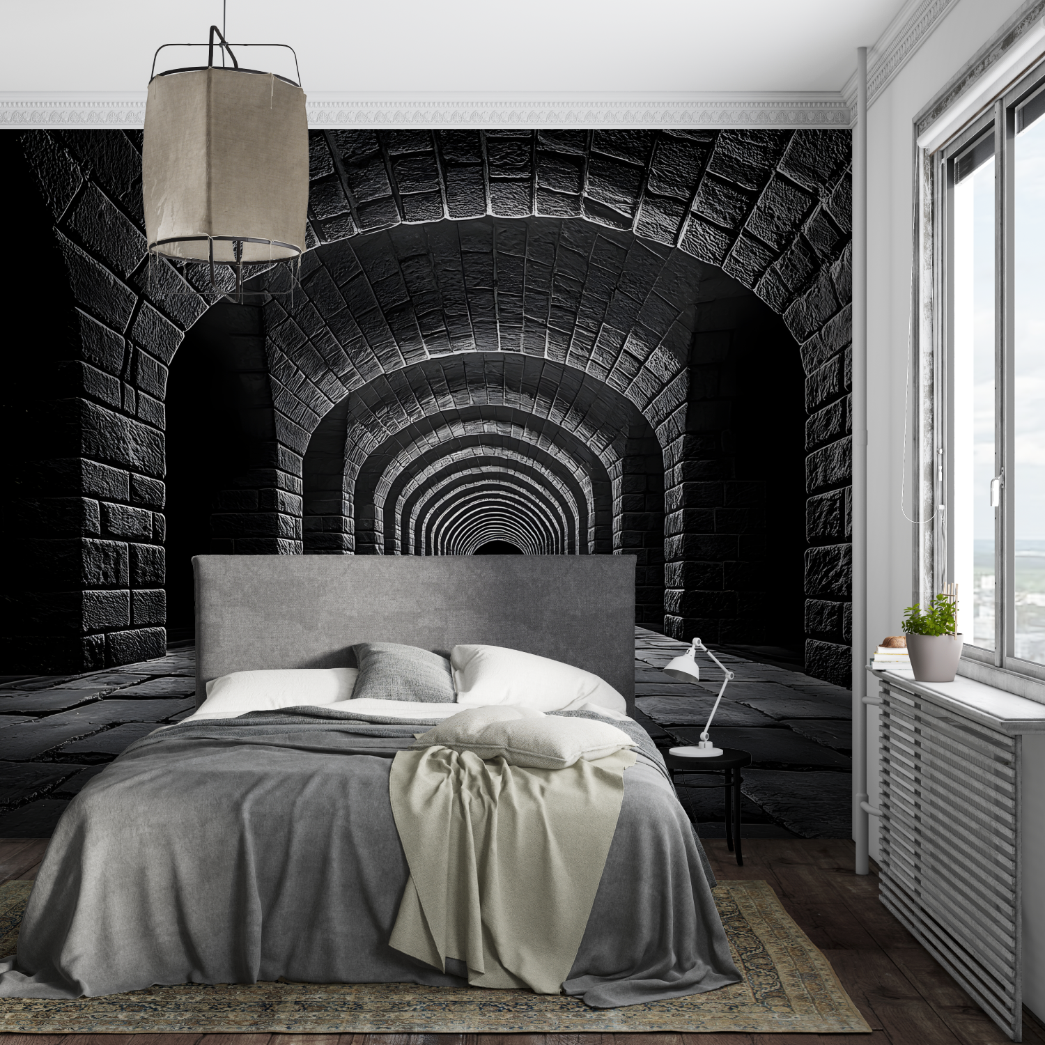 3D Fototapete Korridor | Wandbilder Fototapete