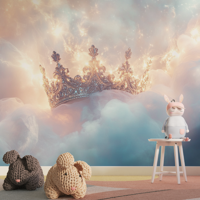 Crown and Veil Wallpaper | Murals Wallpaper