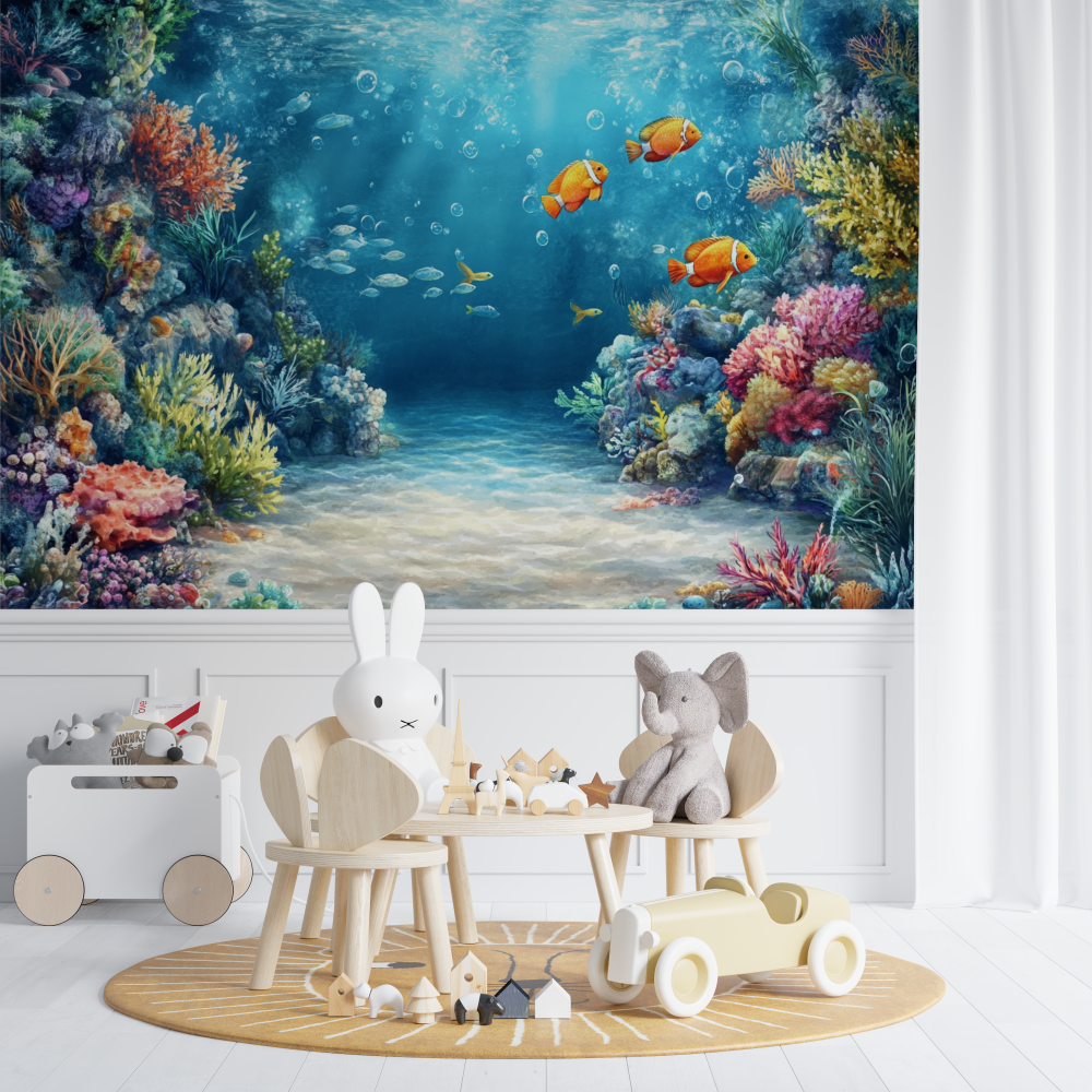 Watercolor Whale Wallpaper | Murals Wallpaper
