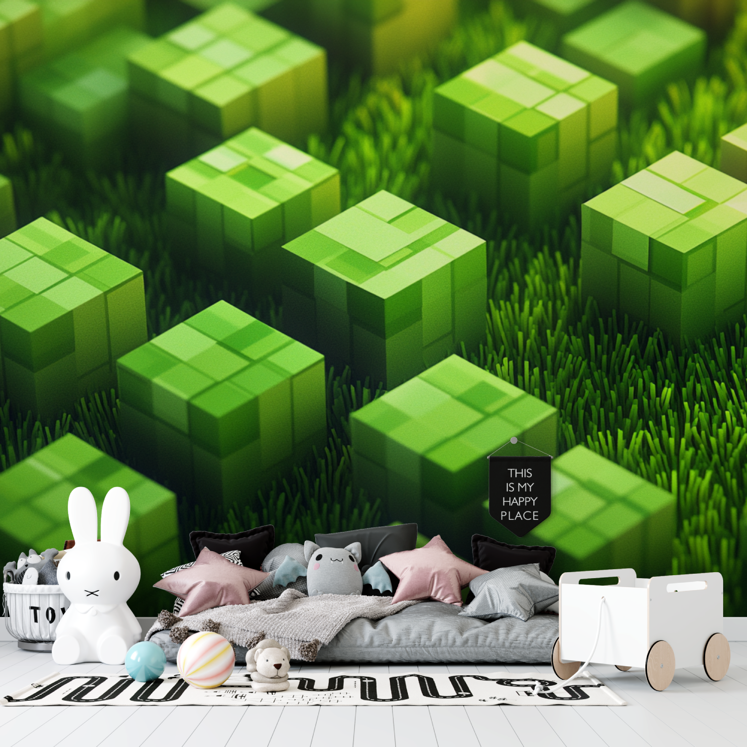 Minecraft-Gras-Hintergrundbild | Wandbild-Hintergrundbild