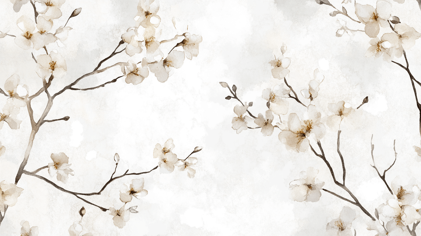 Watercolor Floral Branches Wallpaper Trend | Murals Wallpaper