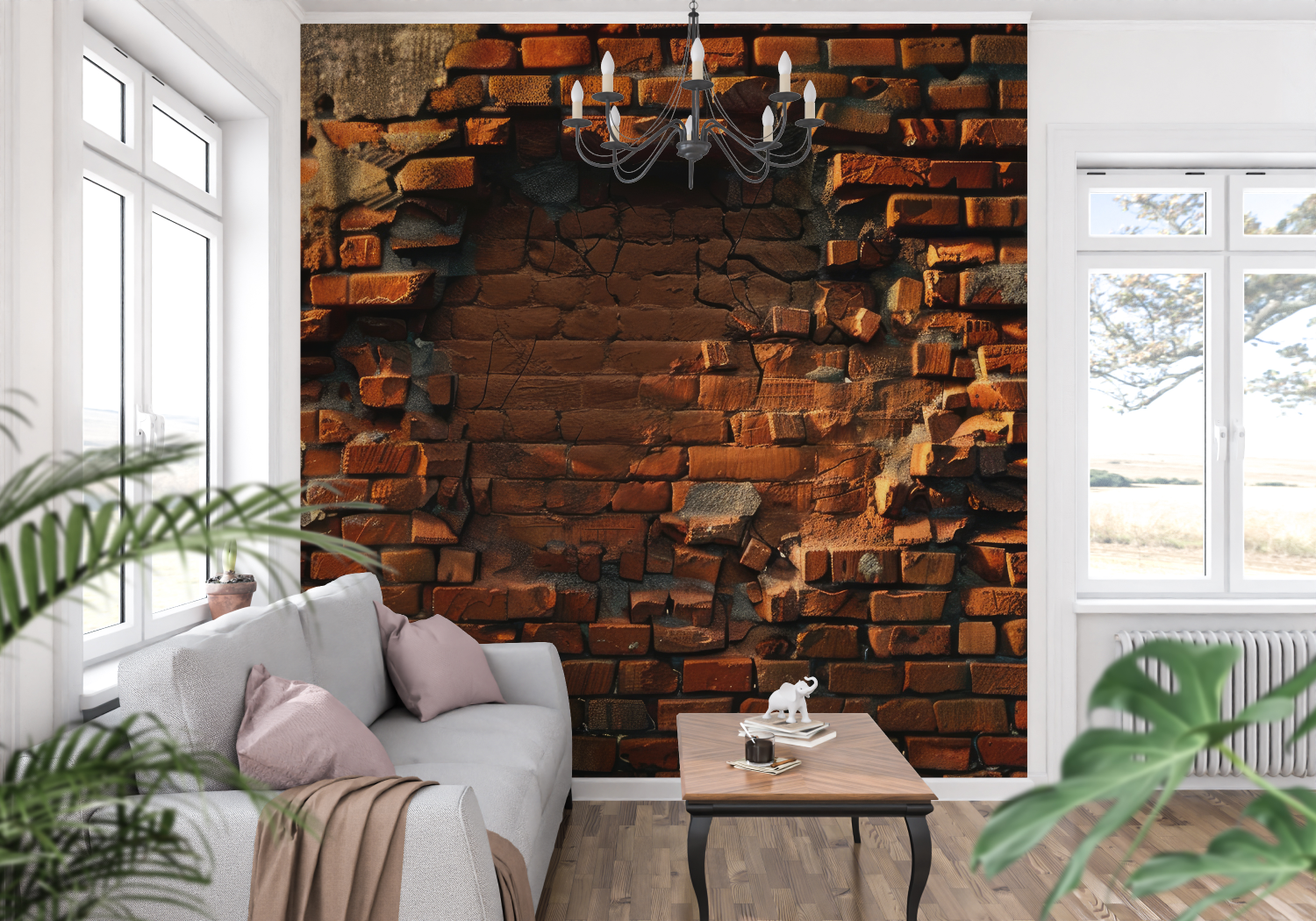 Brick Wallpaper Trompe L'Oeil | Murals Wallpaper