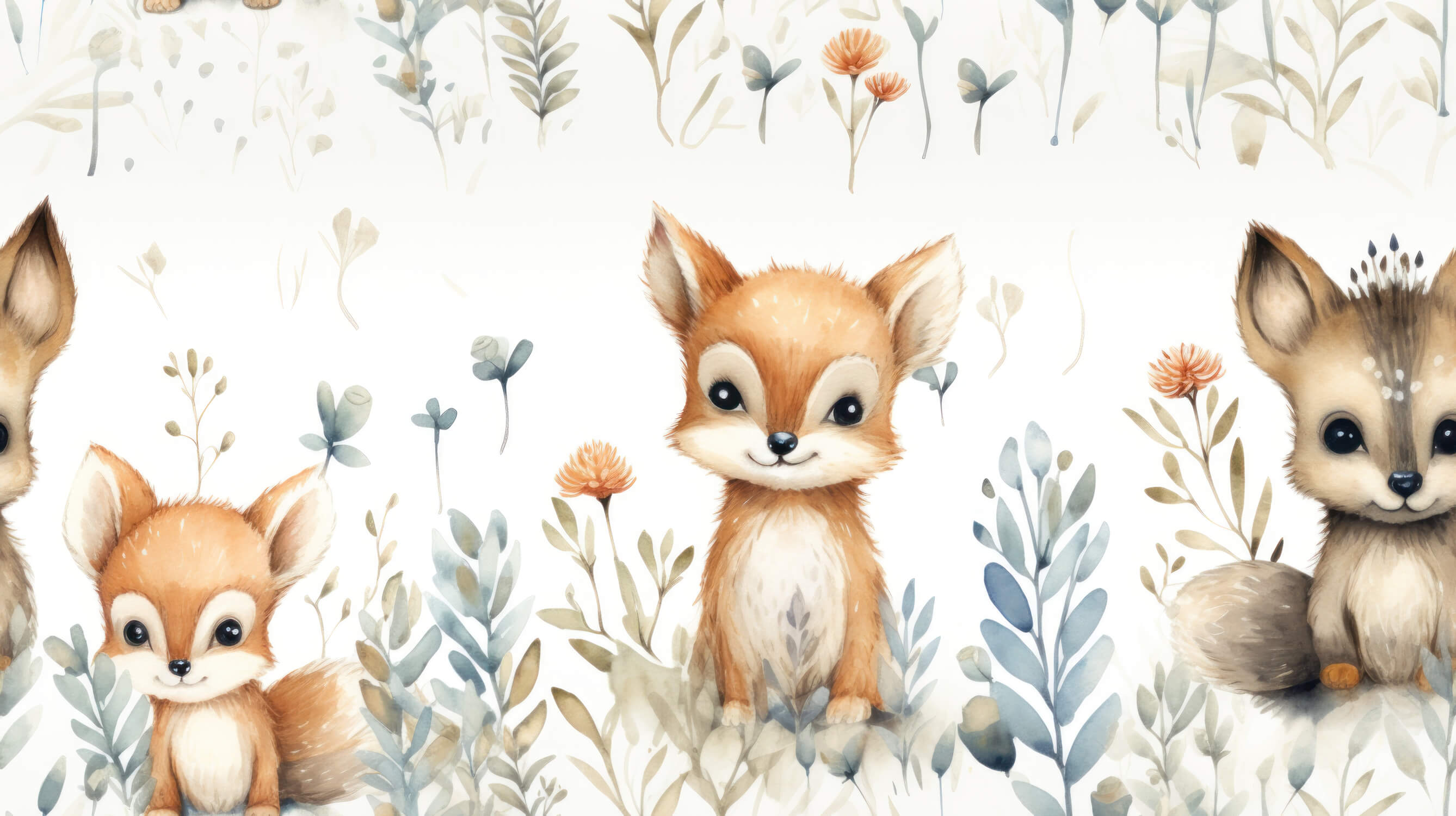 Bohemian Fox Wallpaper | Murals Wallpaper