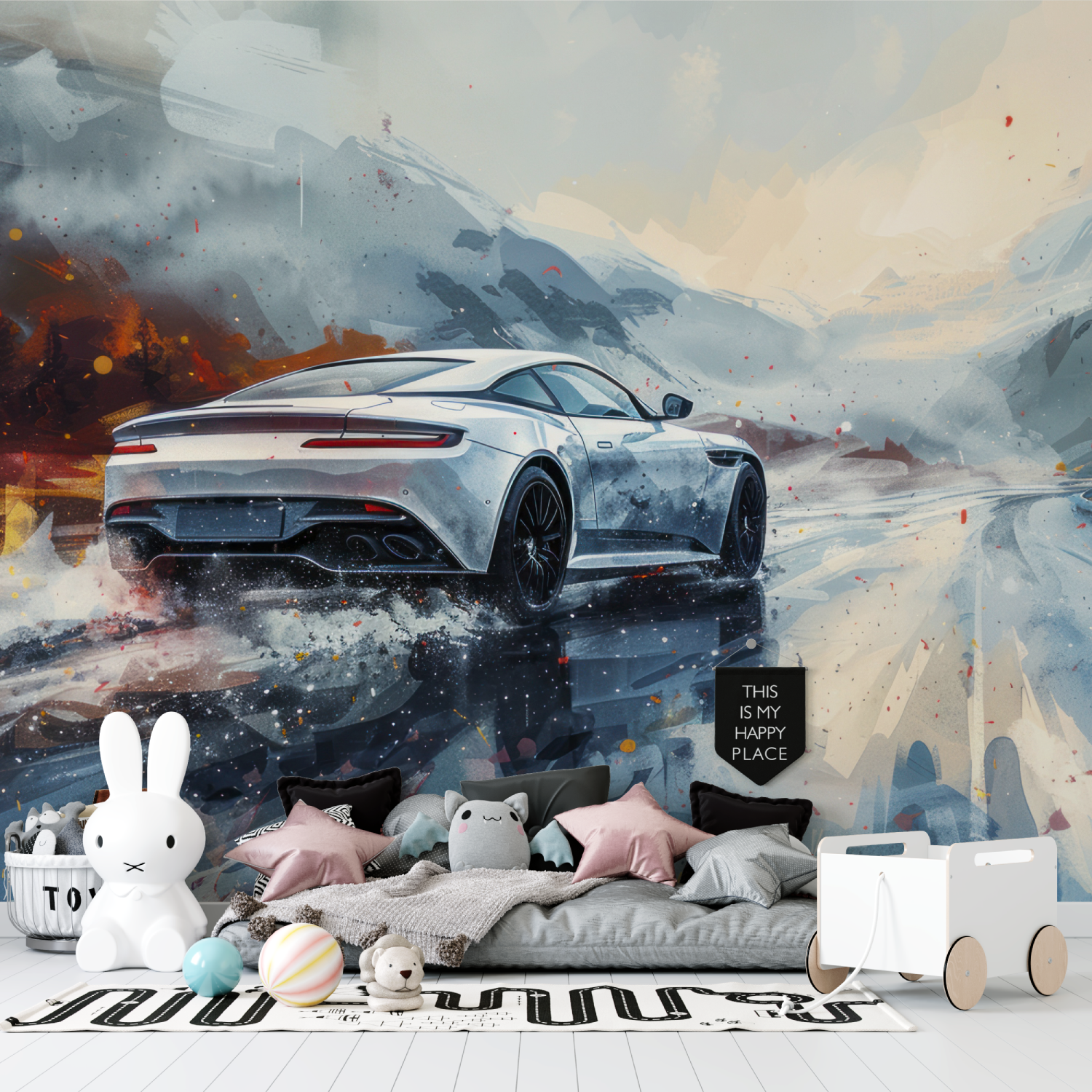 3D Wallpaper Erwachsene Auto-Tuning | Wandbilder Wallpaper