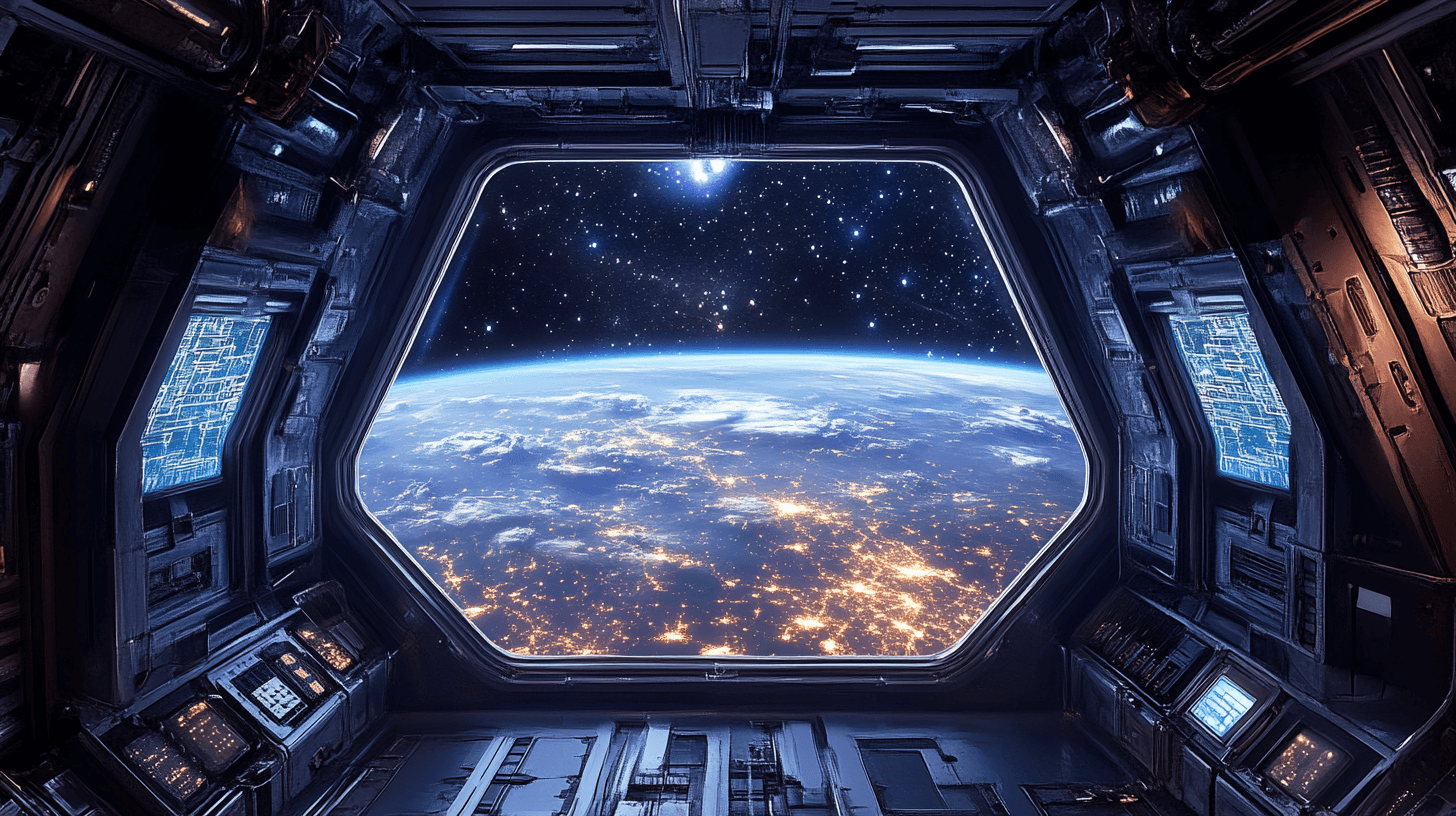 Space Ship Wallpaper | Murals Wallpaper