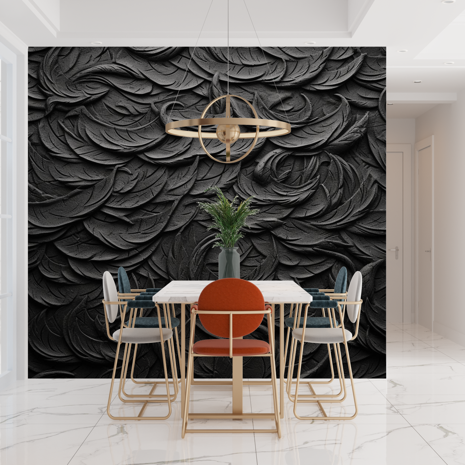 Black Textured Wallpaper | Murals Wallpaper