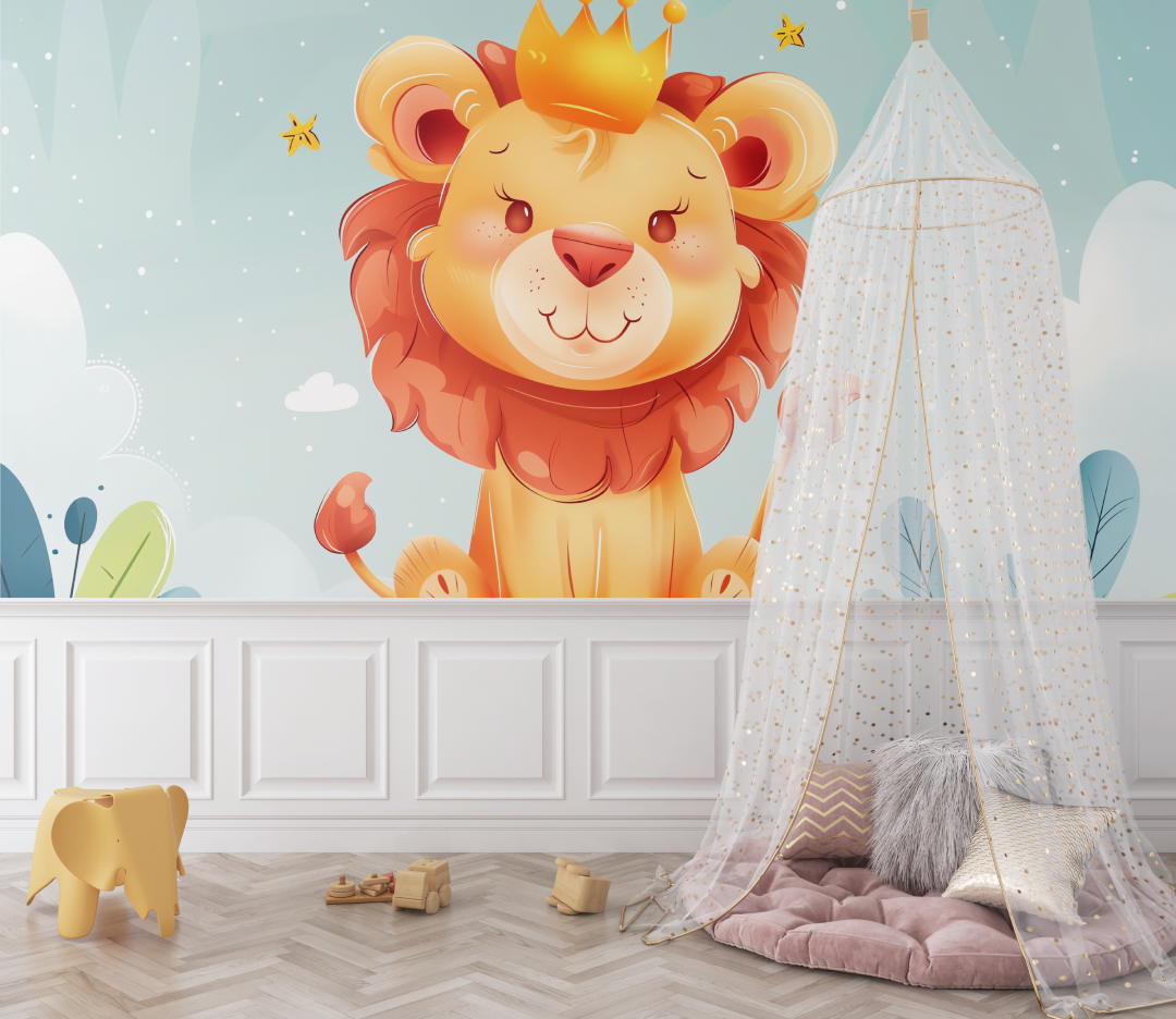 Lion Crown Wallpaper | Murals Wallpaper