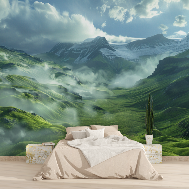 3D Mountain Mural Wallpaper | Murals Wallpaper
