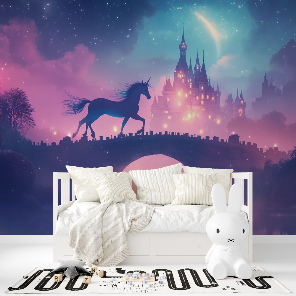Unicorn Castle Wallpaper | Murals Wallpaper