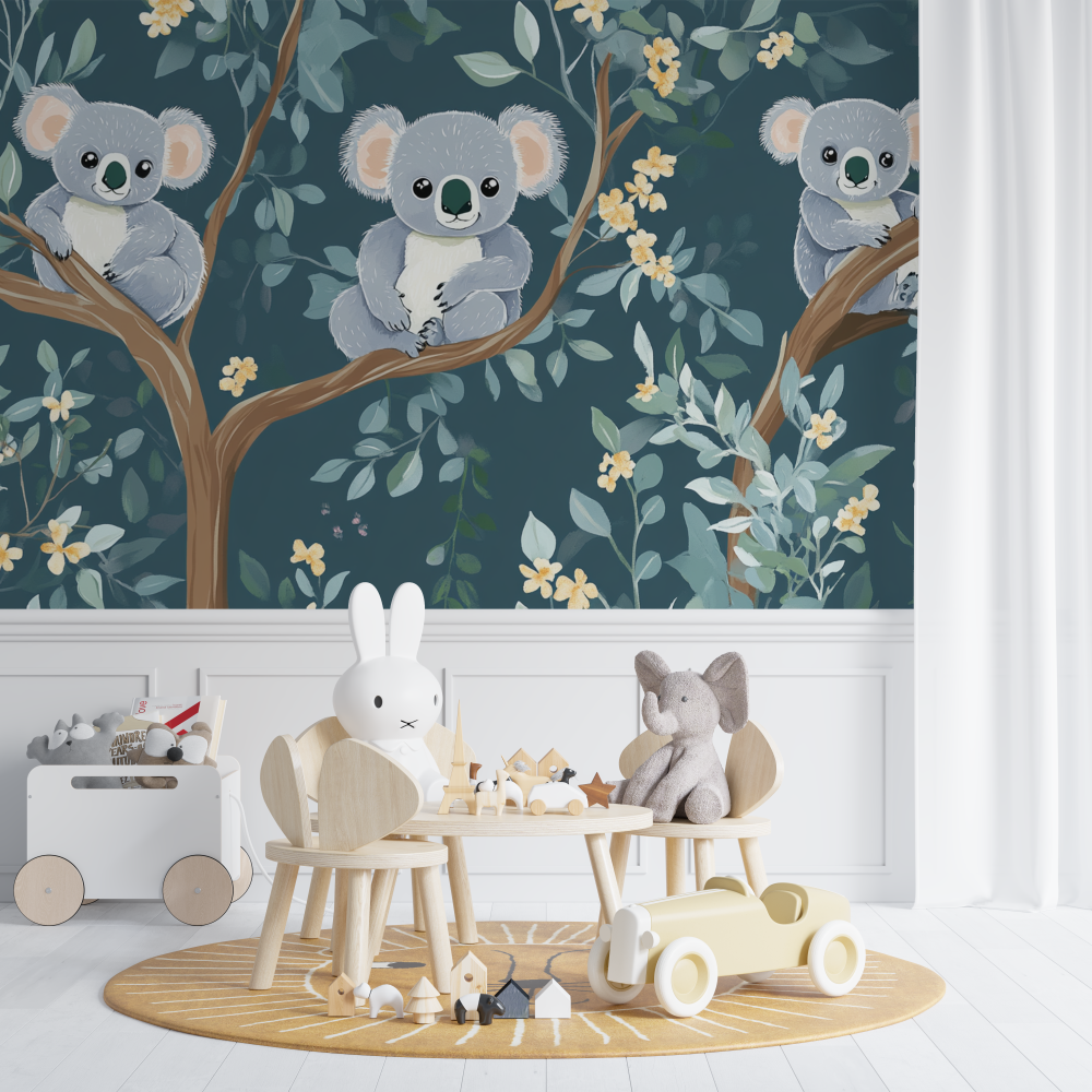 Koala Wallpaper Perched in a Tree | Murals Wallpaper