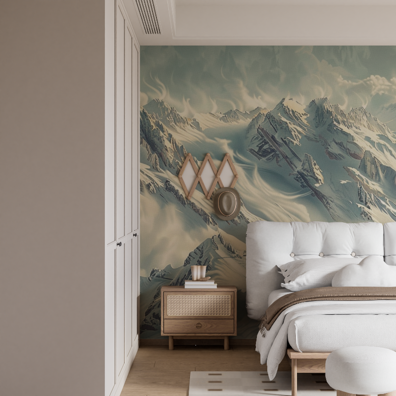 Großflächige, einfarbige Tapete „Rousses“ | Wandtapeten