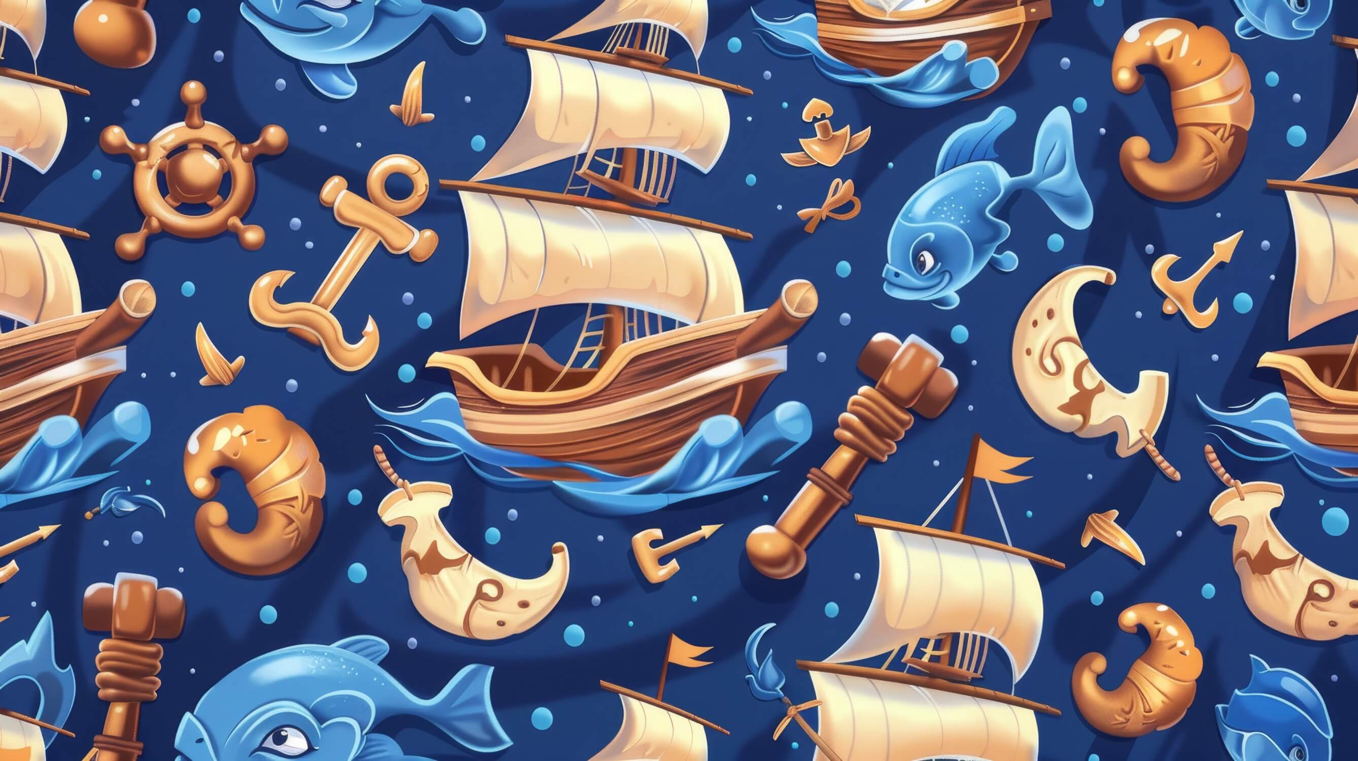 Teen Nautical Pattern Wallpaper | Murals Wallpaper