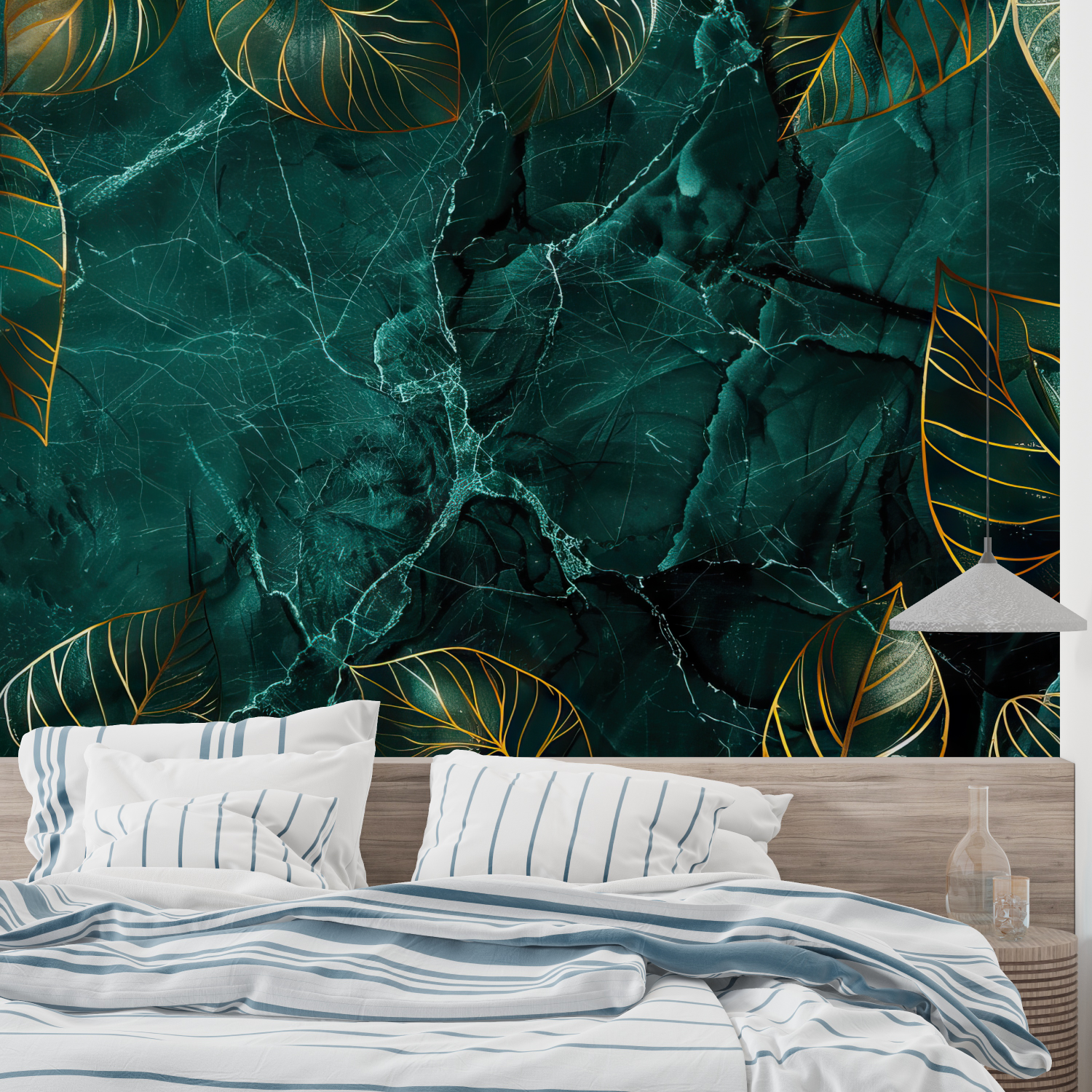 Dark Green Wallpaper | Murals Wallpaper