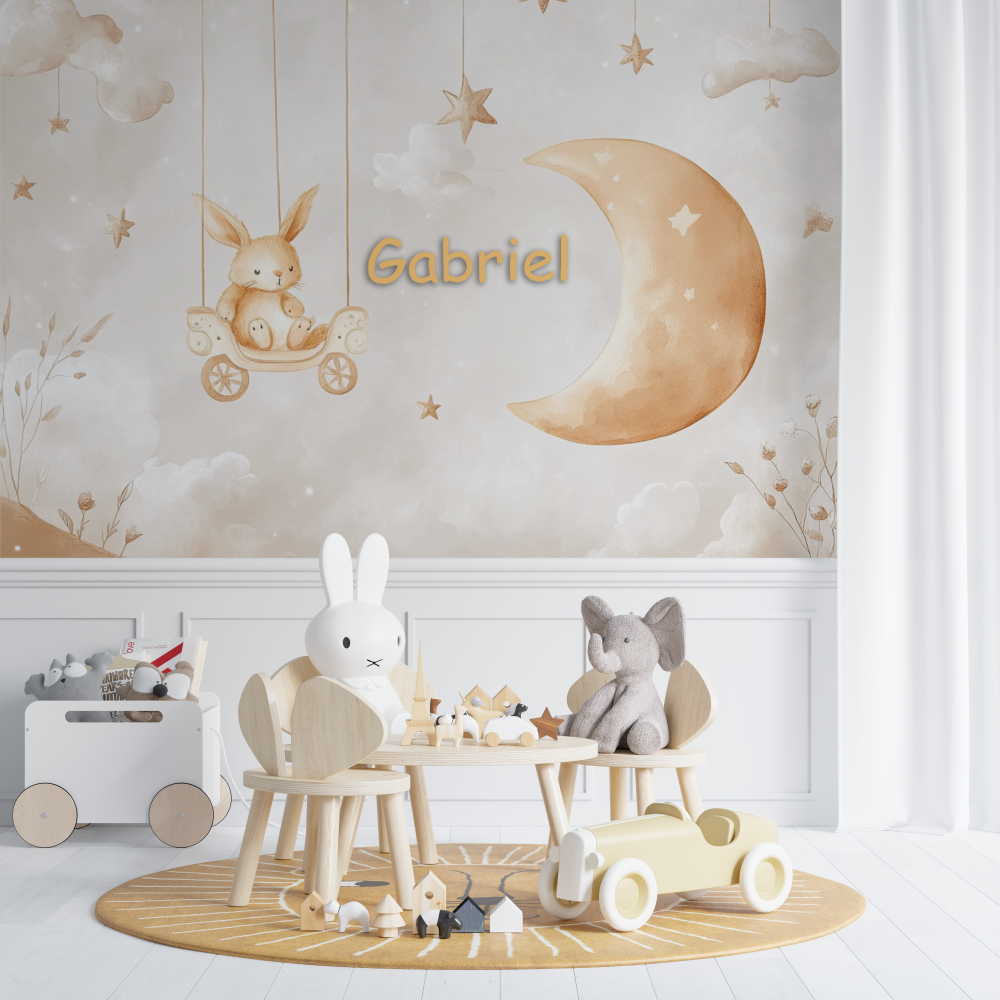 Rabbit Name Wallpaper | Murals Wallpaper