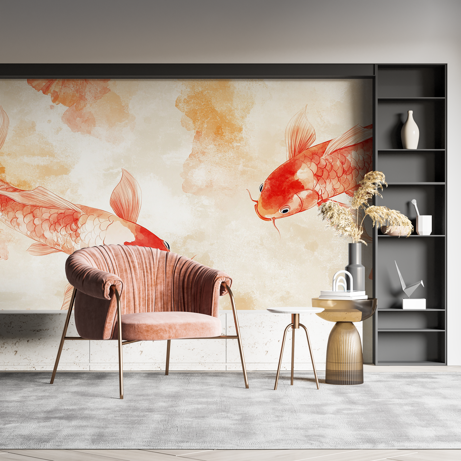 Large Goldfish Wallpaper | Murals Wallpaper