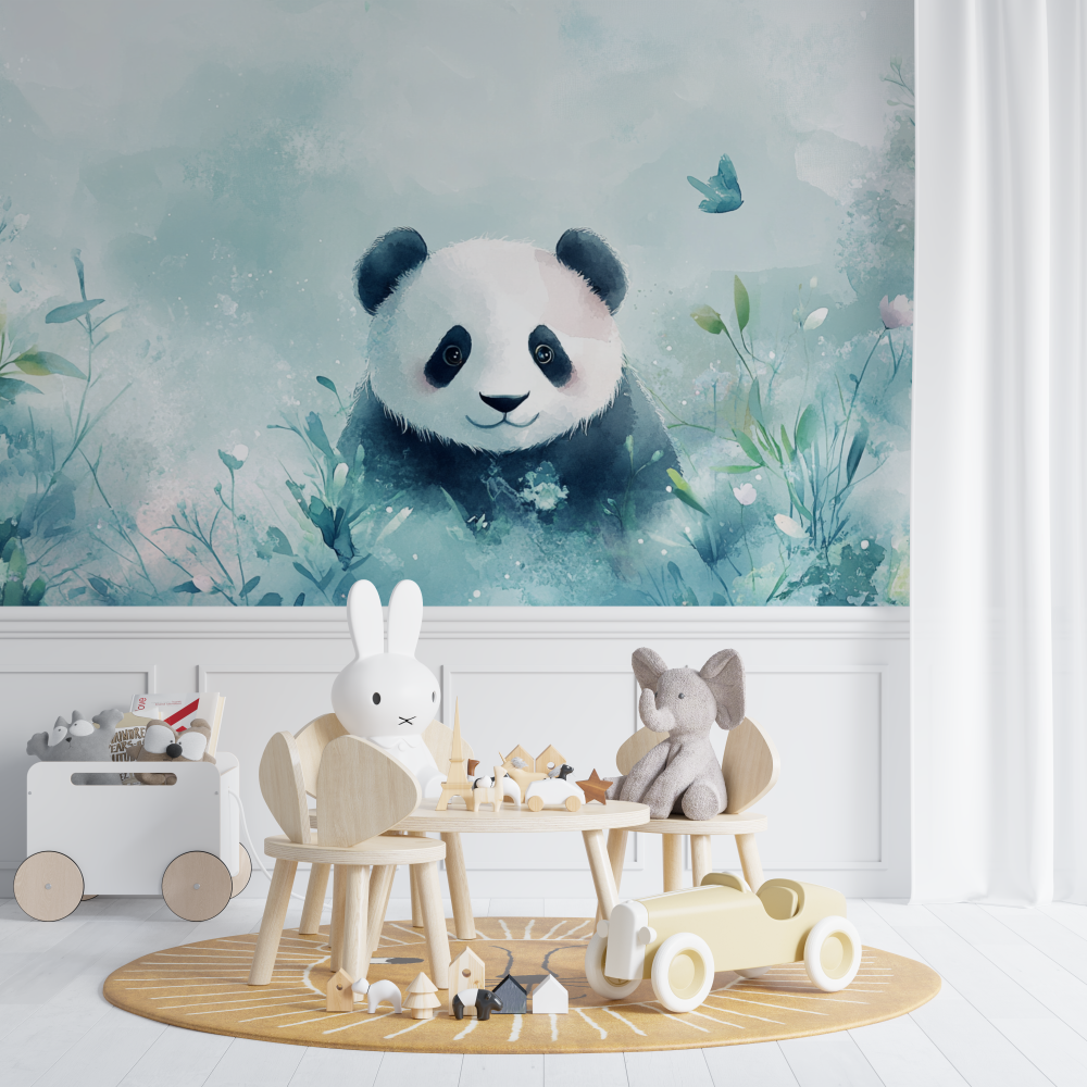 Fairy Mood Panda Wallpaper | Murals Wallpaper