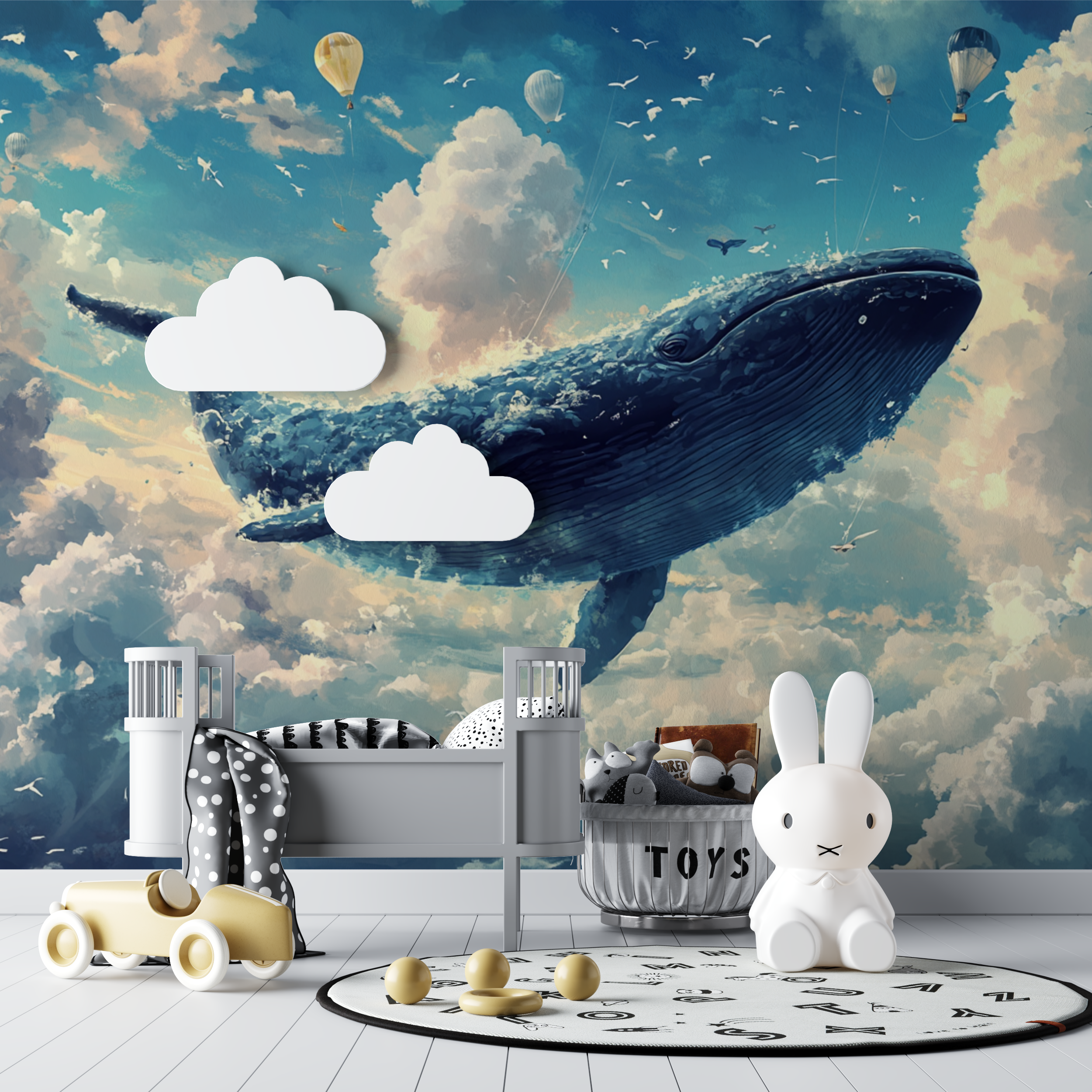 Dreamy Whale Marine Wallpaper | Murals Wallpaper