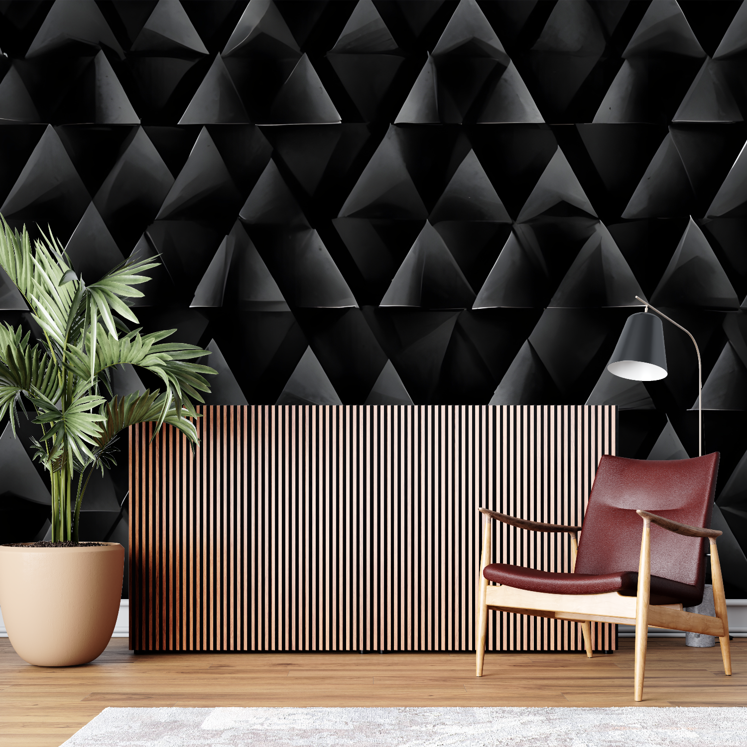 Black Triangle Wallpaper | Murals Wallpaper