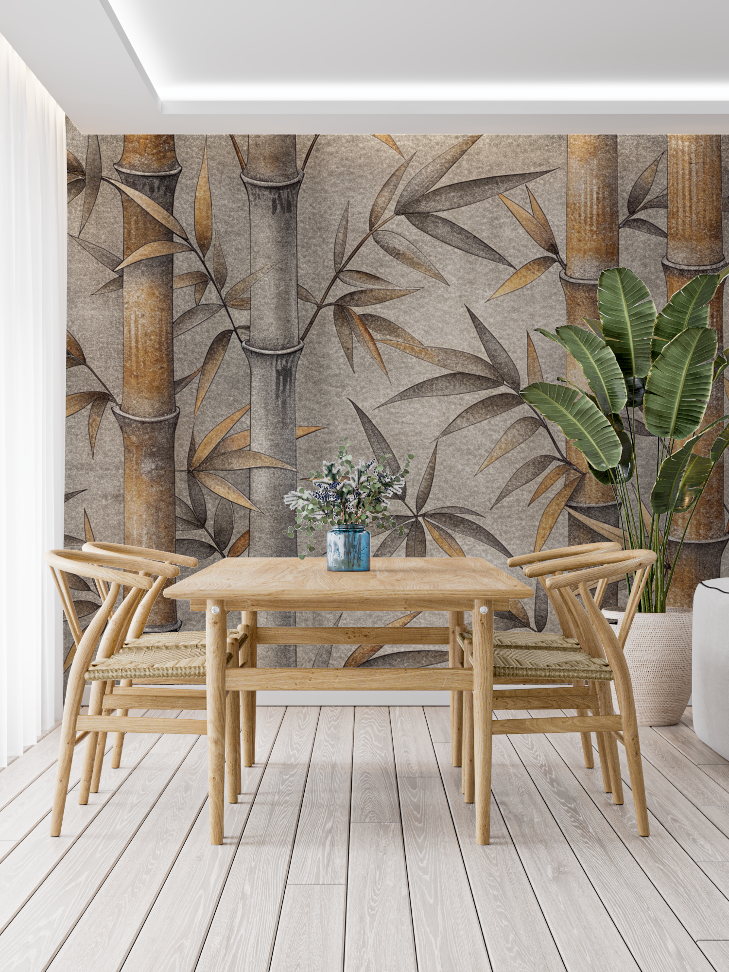 Vintage Bamboo Wallpaper | Murals Wallpaper