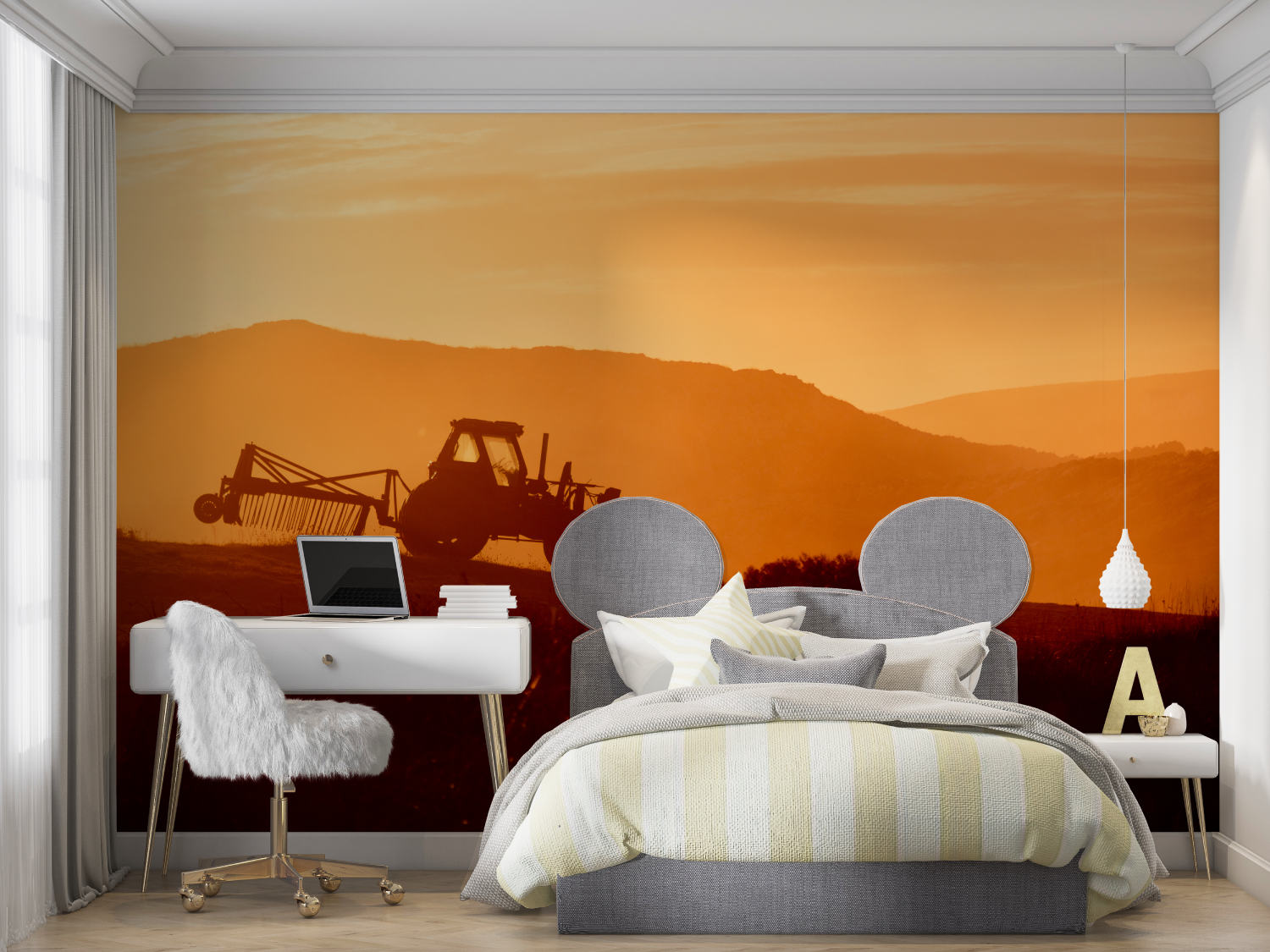 Children's Tractor Wallpaper | Murals Wallpaper