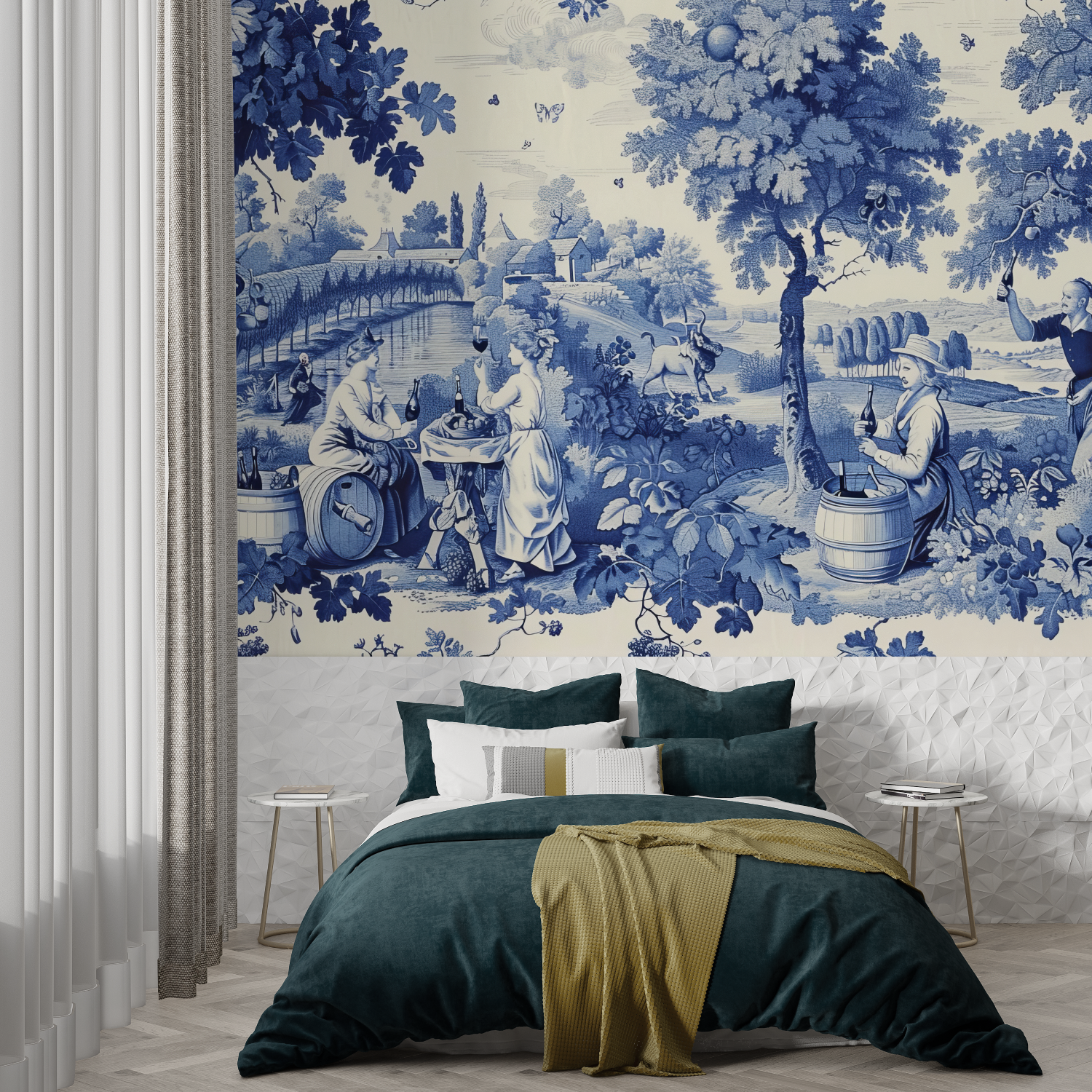 90s Toile de Jouy Wallpaper | Murals Wallpaper