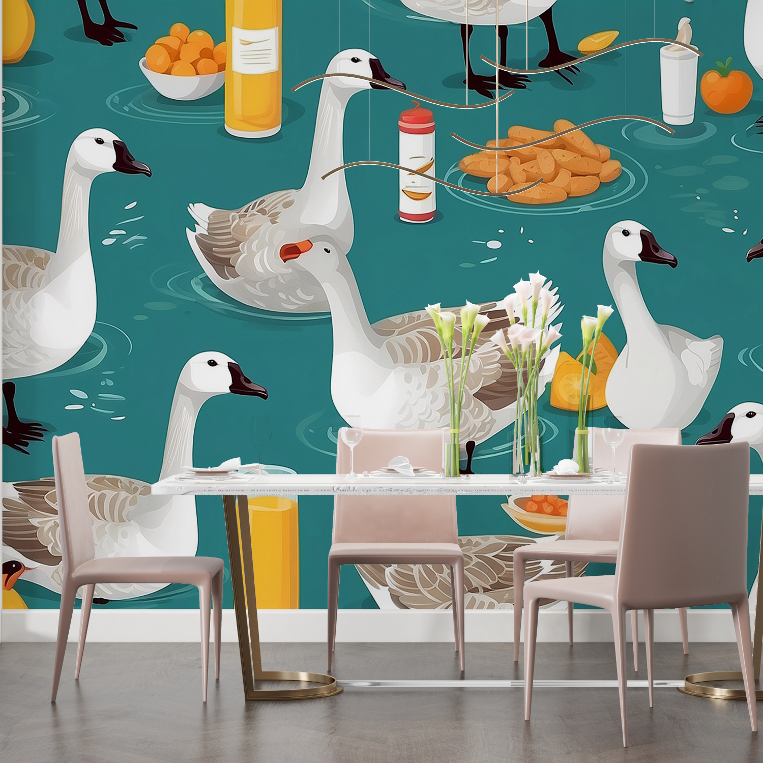 Enten-Tapete | Wandbilder