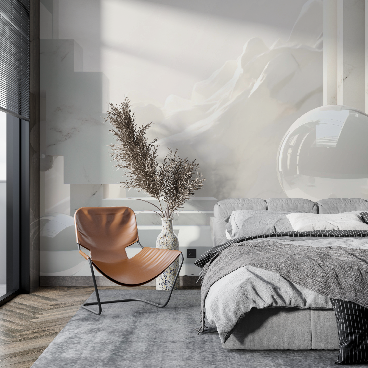 3D Wall Mural for Living Room | Murals Wallpaper