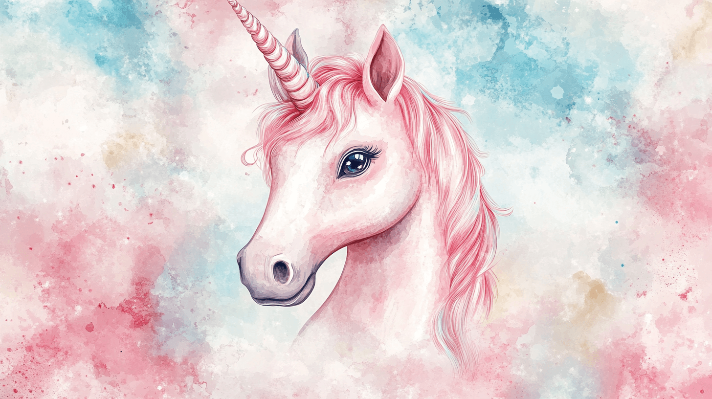 3D Unicorn Wallpaper Elegance 3D | Murals Wallpaper