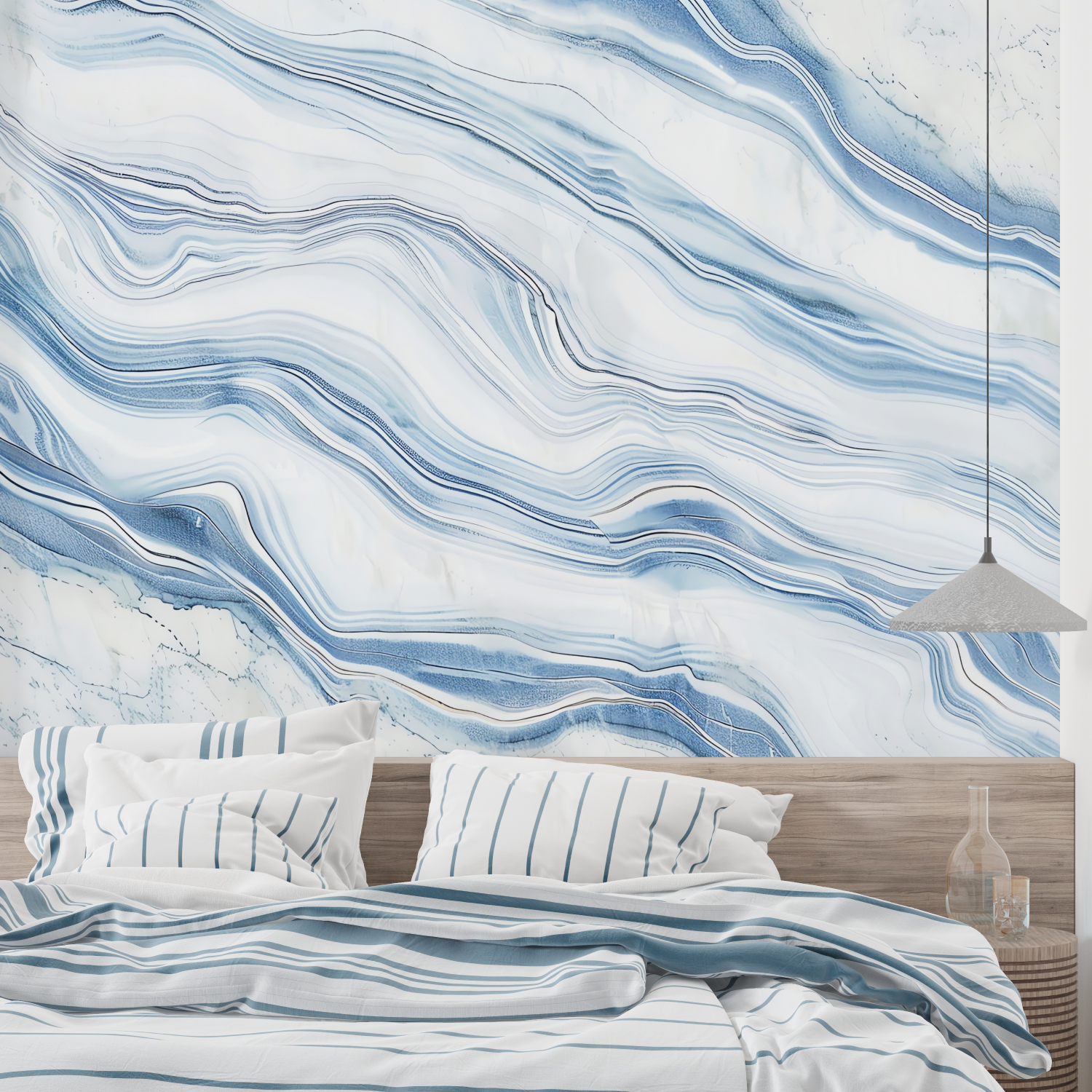 Blue White Wallpaper | Murals Wallpaper